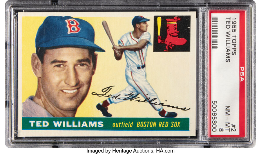 1955 Topps Ted Williams #2 PSA NM-MT 8