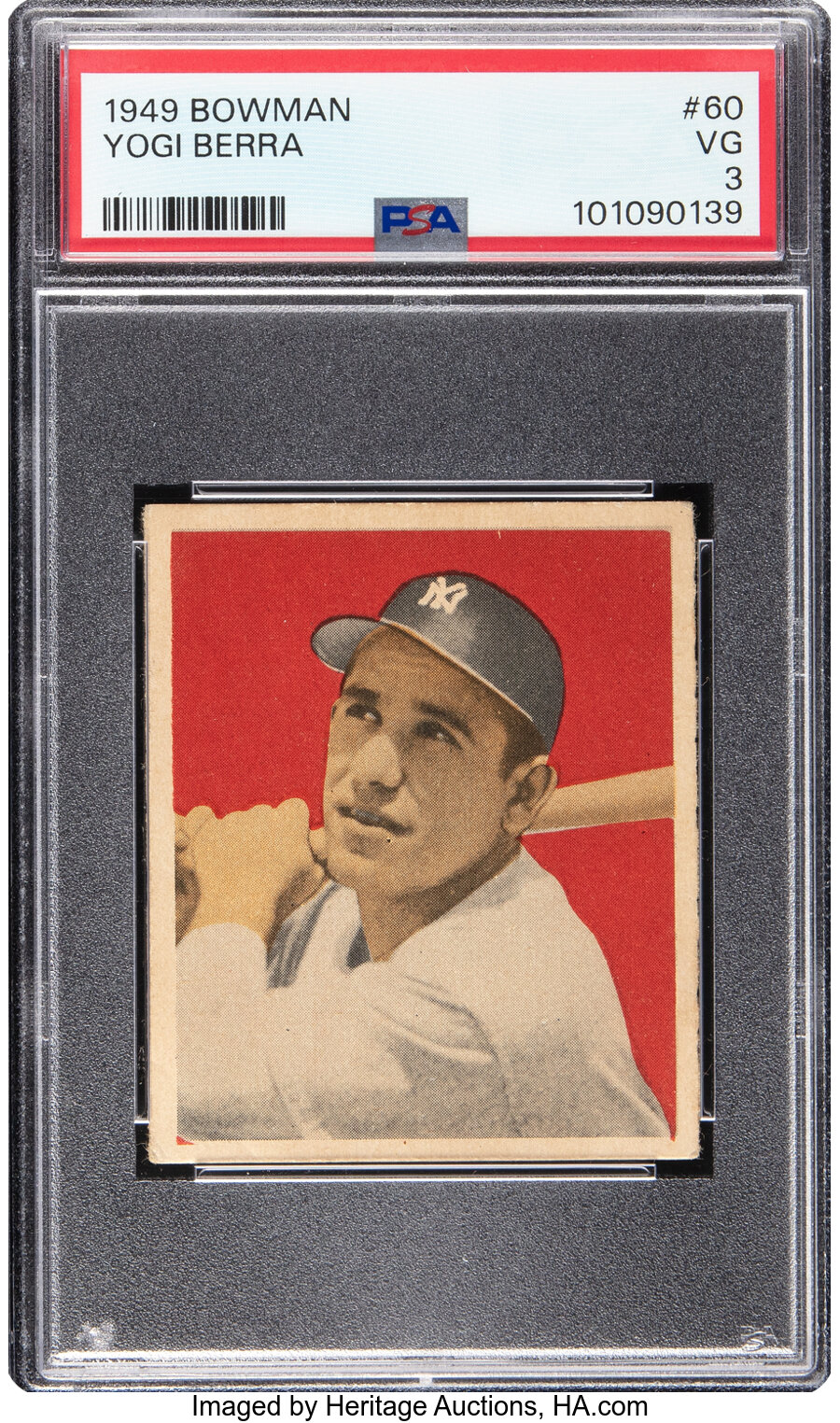 1949 Bowman Yogi Berra #60 PSA VG 3