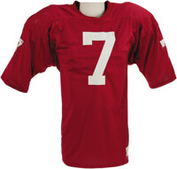 John Elway Stanford Cardinal stitched #7 red throwback retro