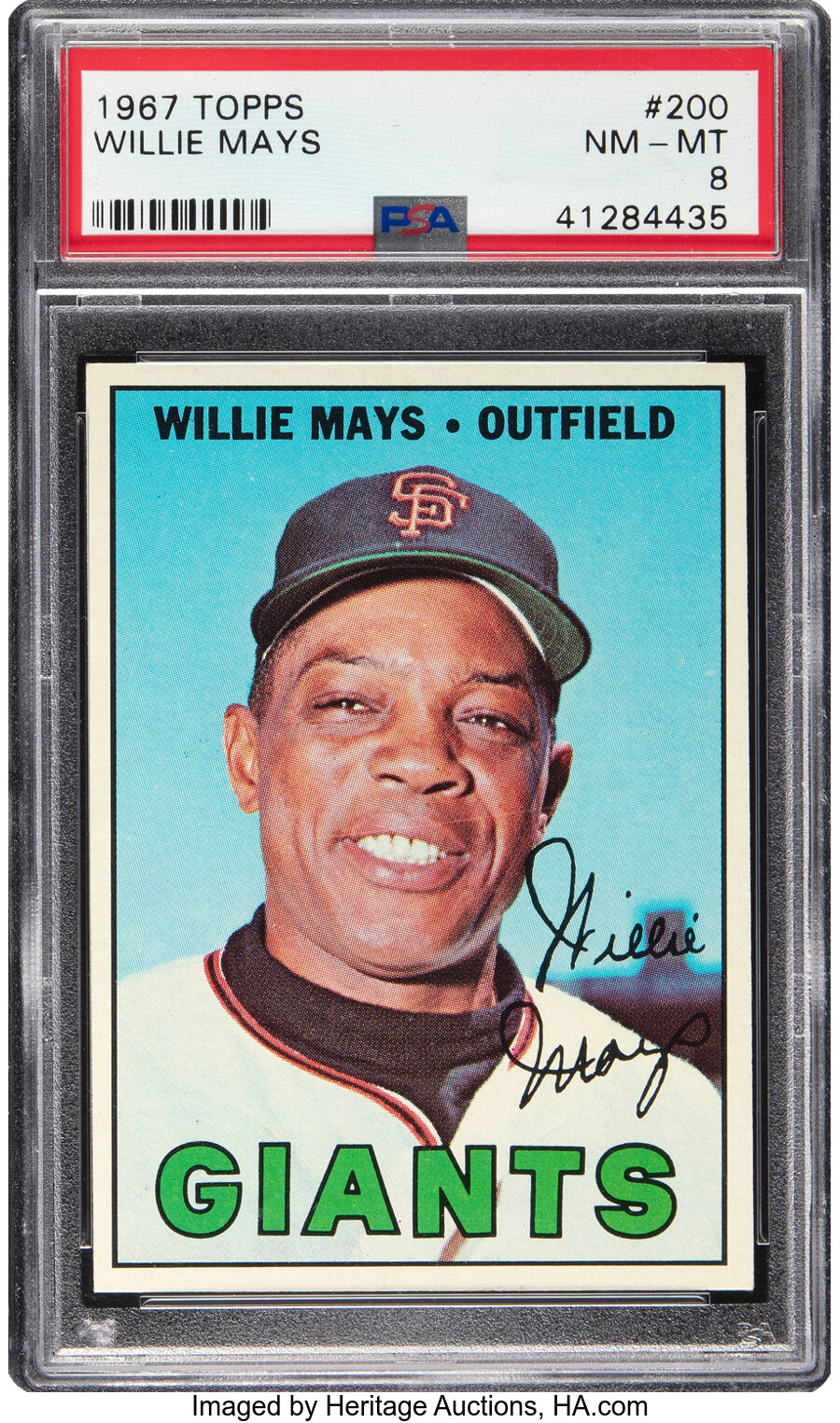 1967 Topps Willie Mays #200 PSA NM-MT 8