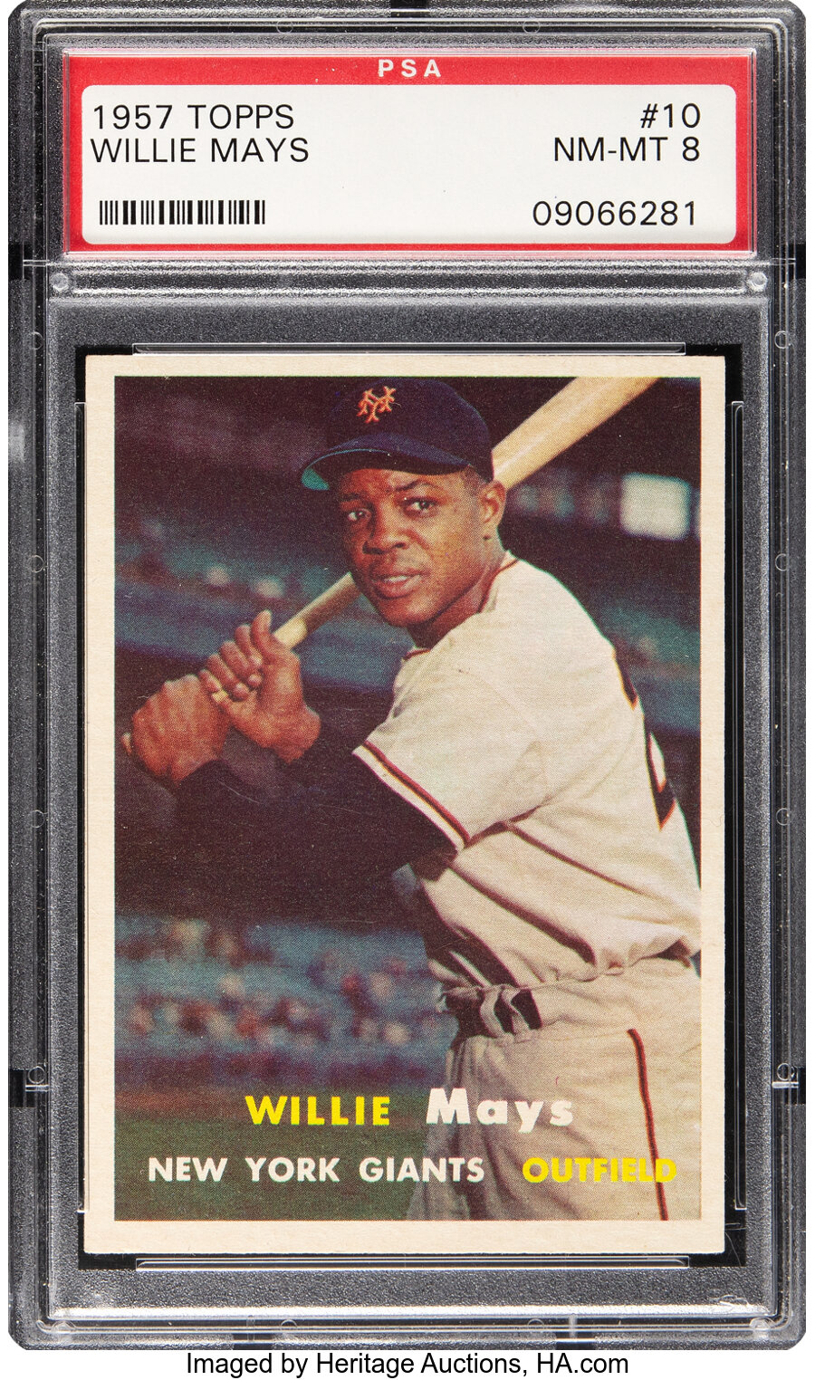 1957 Topps Willie Mays #10 PSA NM-MT 8