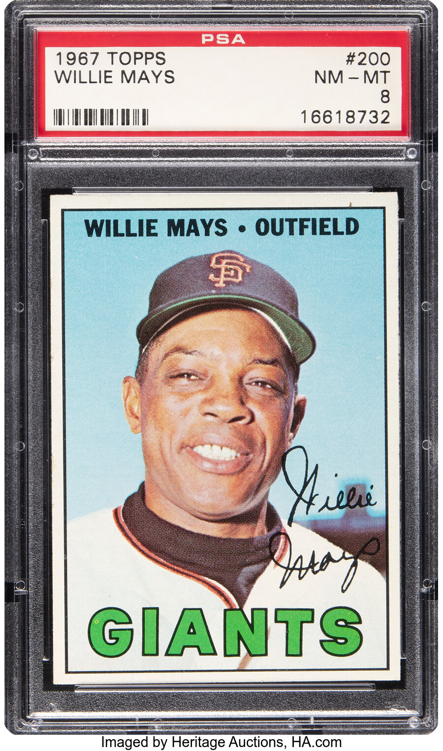 1967 Topps Willie Mays #200 PSA NM-MT 8