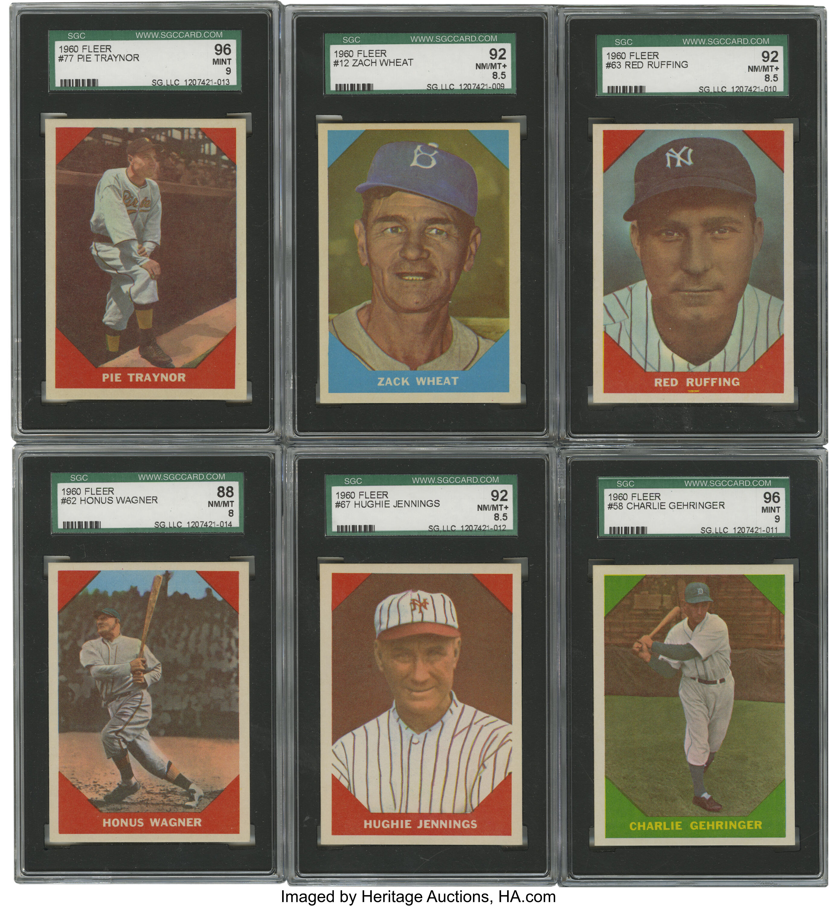 1960 Fleer All Time Greats Set (79).Presented is a complete set of ...