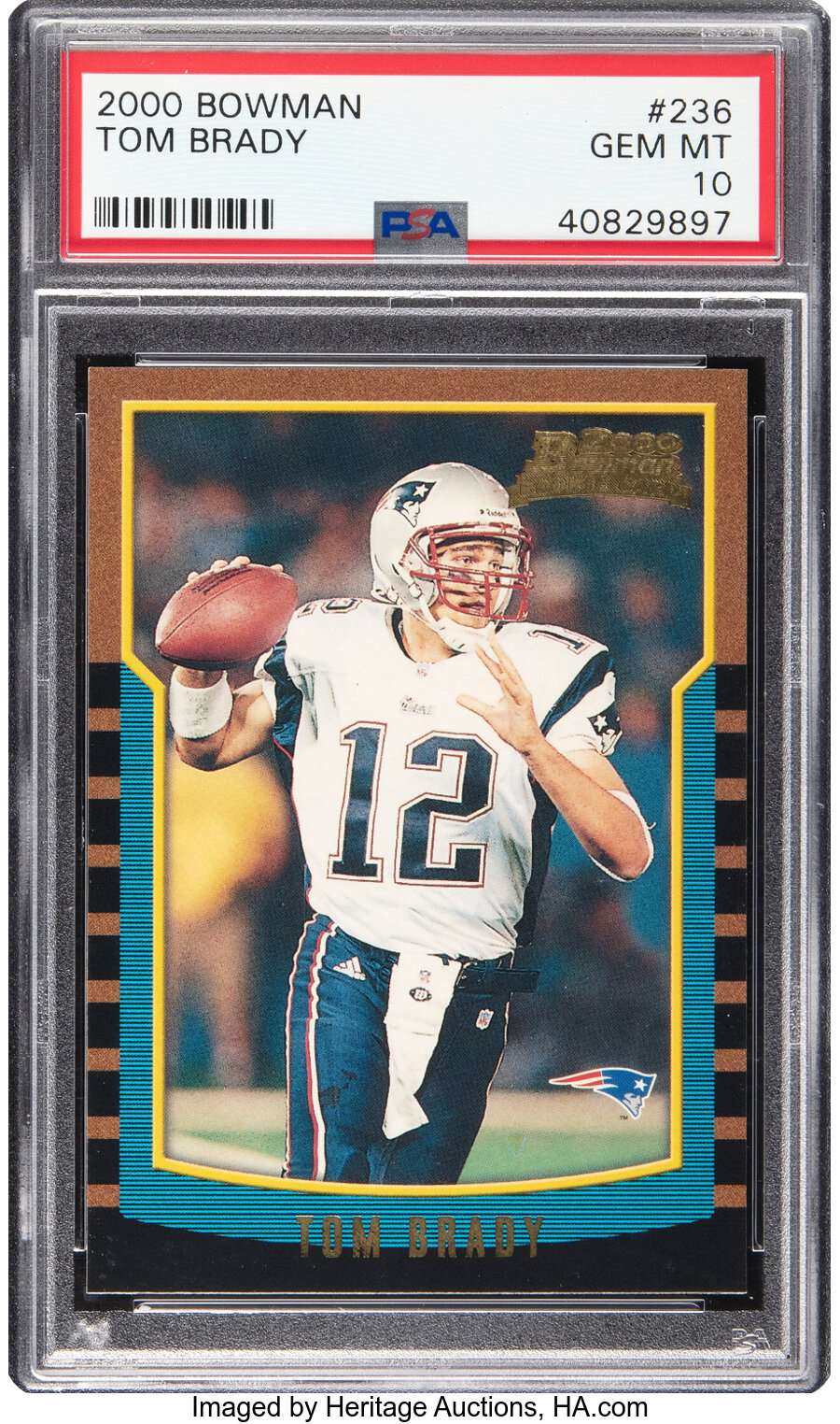 2000 Bowman Tom Brady Rookie #236 PSA Gem Mint 10