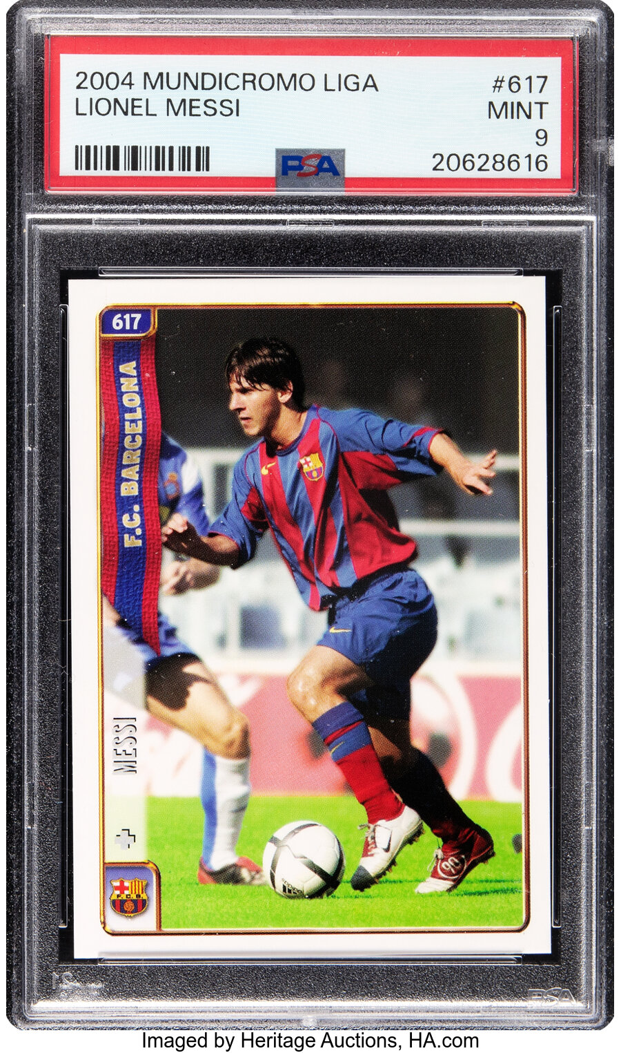2004 Mundicromo Liga Lionel Messi #617 PSA Mint 9