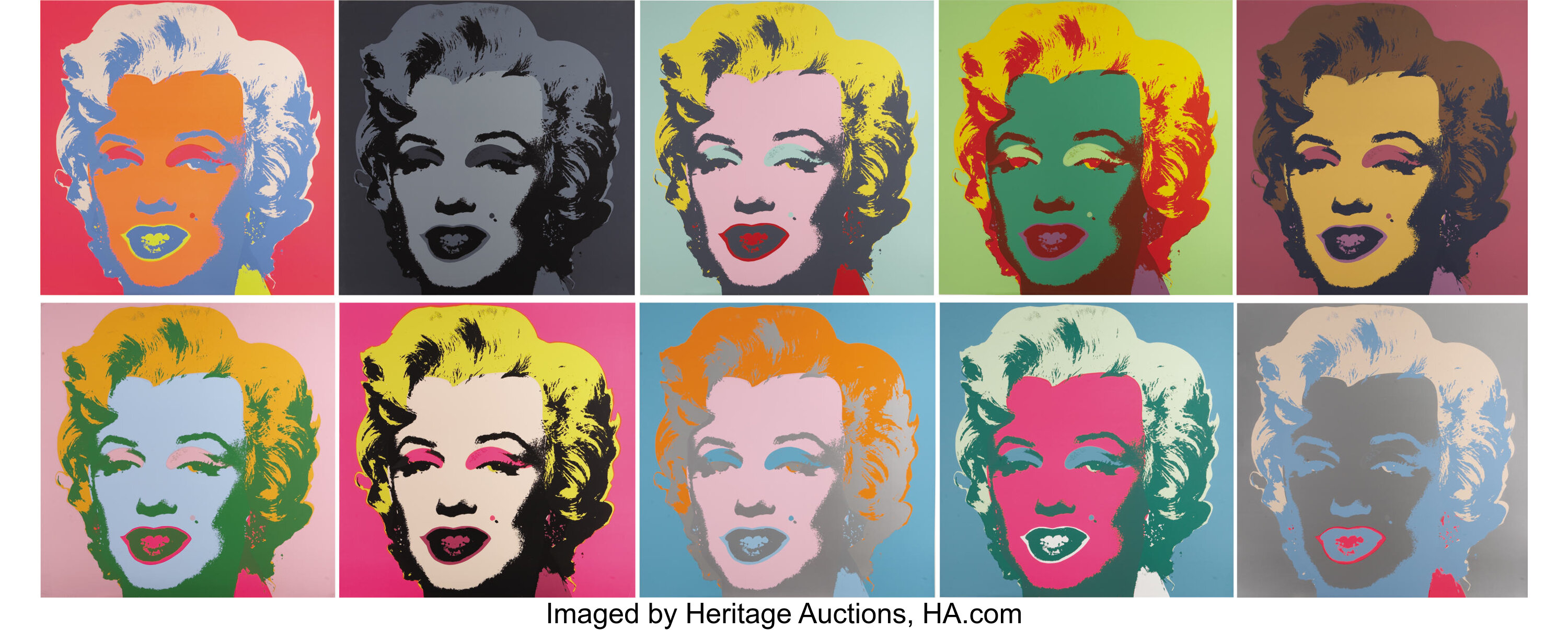 Andy Warhol Marilyn Monroe Screenprints By Sunday B Morning The Lot Heritage Auctions
