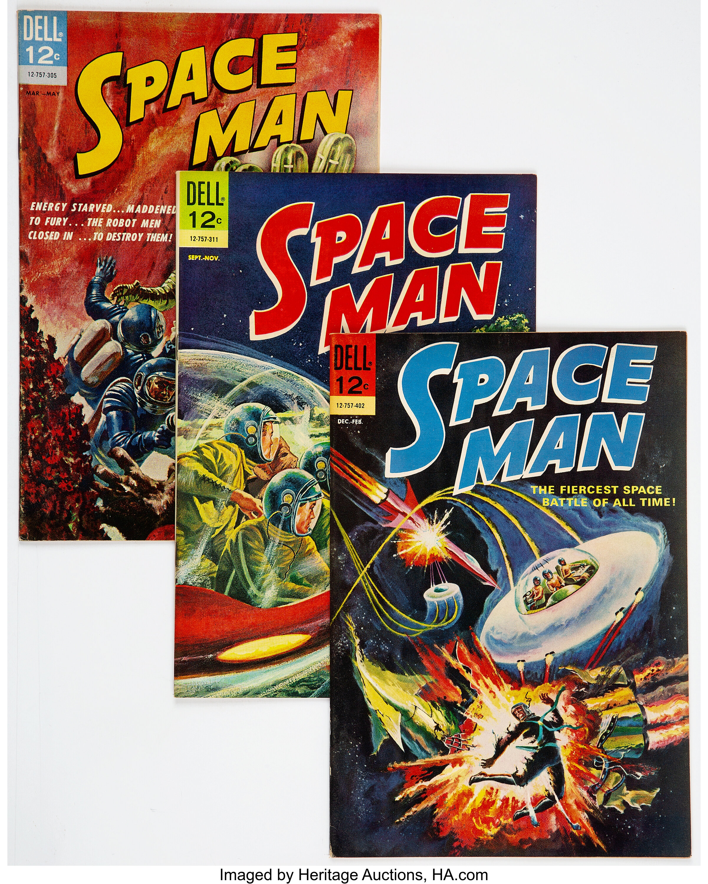 Space War #11 / Space Man #3-9 Group (Various Publishers, | Lot #17771 ...