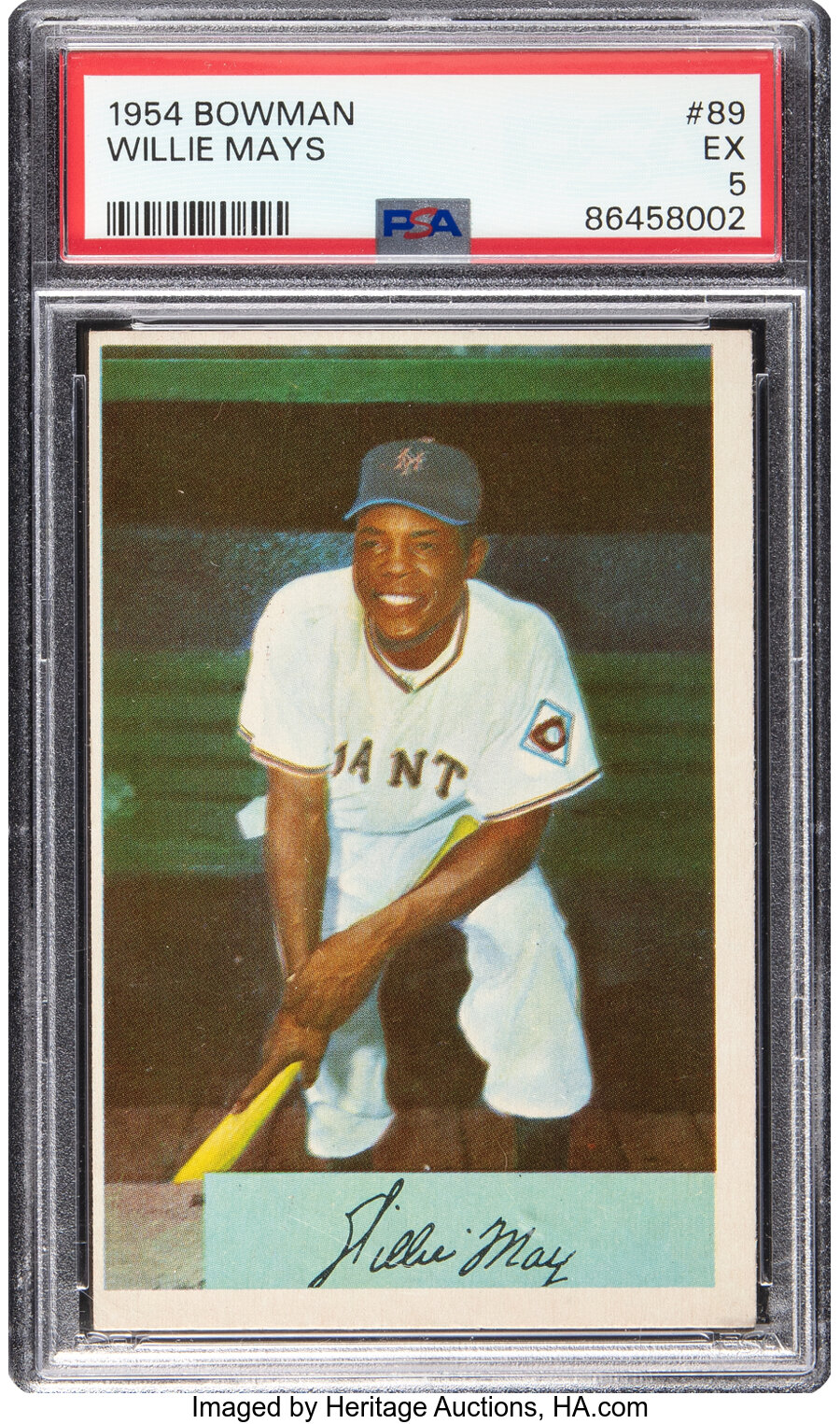 1954 Bowman Willie Mays #89 PSA EX 5