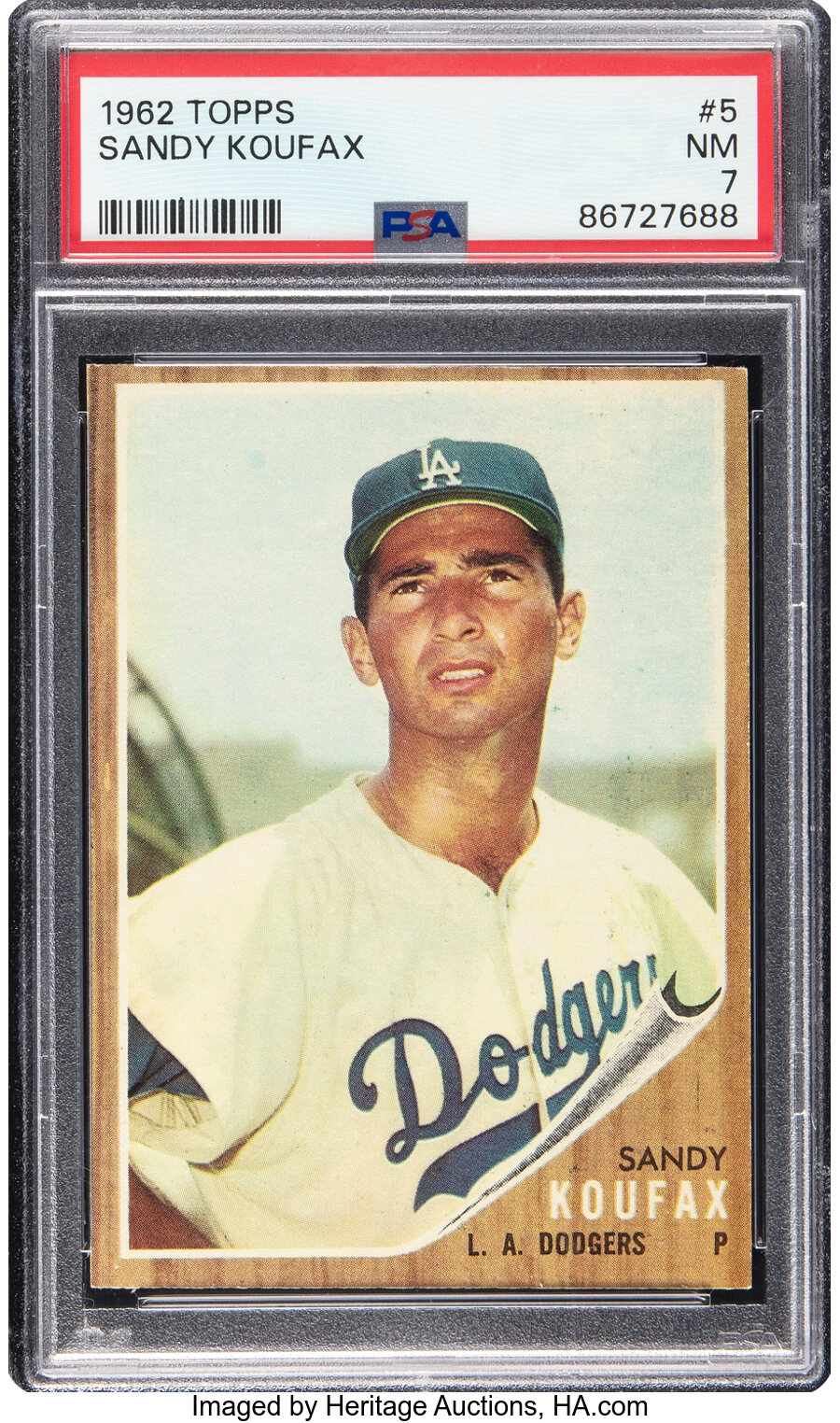 1962 Topps Sandy Koufax #5 PSA NM 7