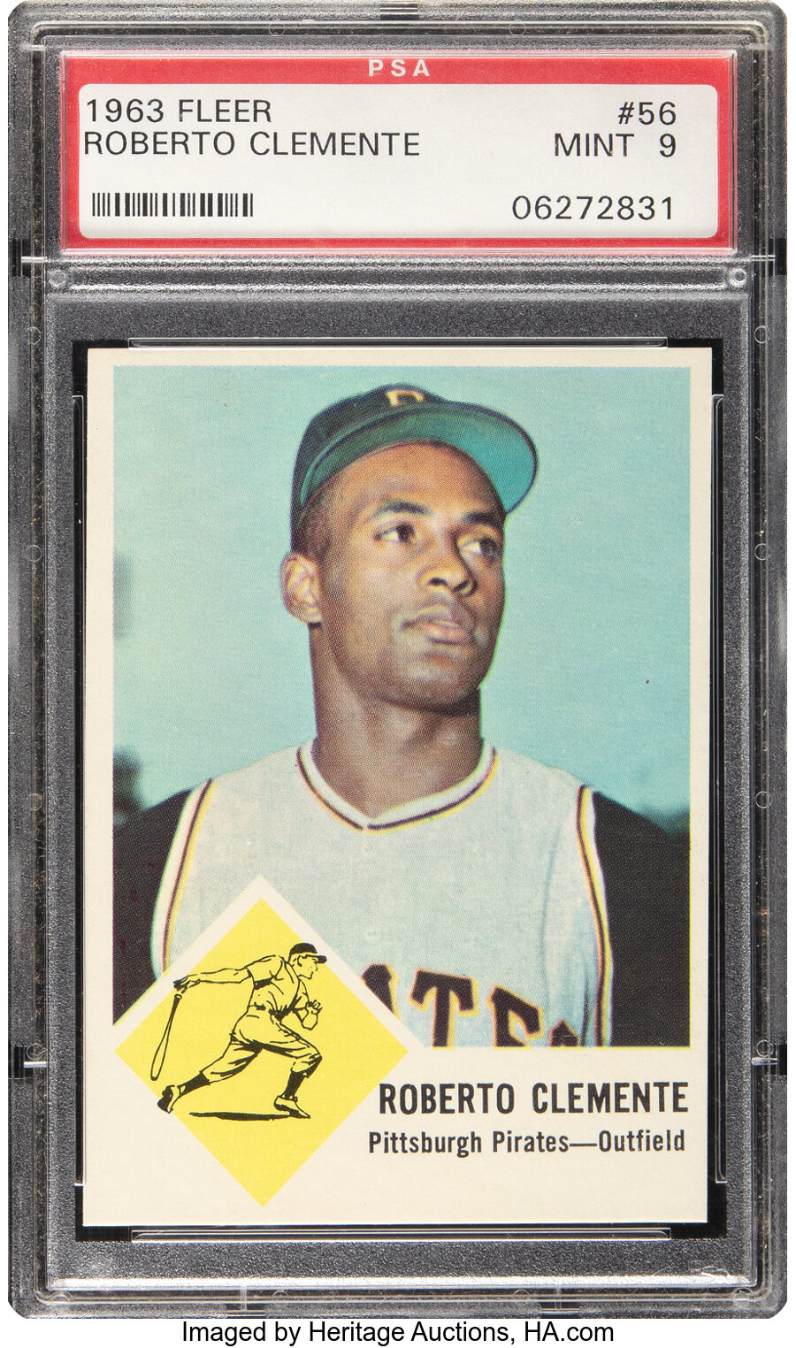 1963 Fleer Roberto Clemente #56 PSA Mint 9 - Only Four Higher
