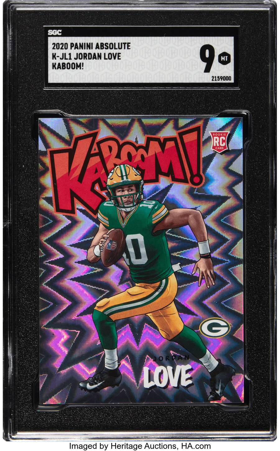 2020 Panini Absolute Jordan Love (Kaboom!) Rookie #K-JL1 SGC Mint 9