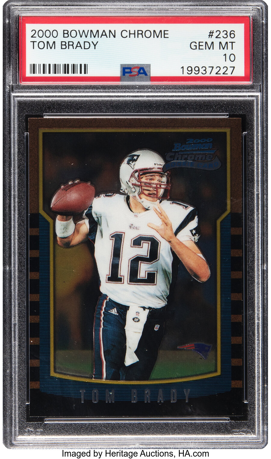 2000 Bowman Chrome Tom Brady Rookie #236 PSA Gem Mint 10