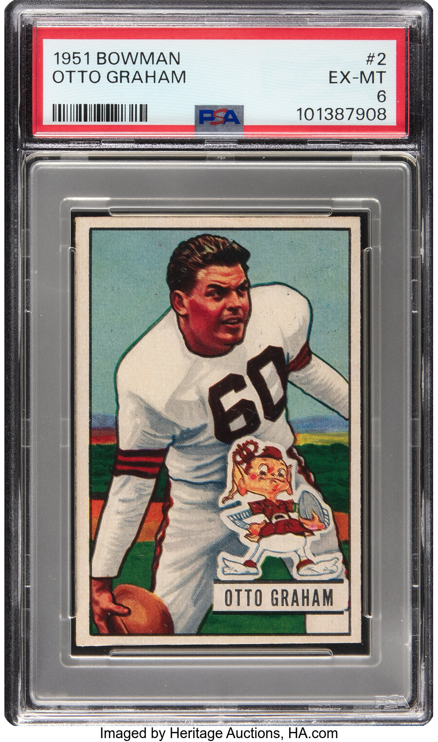 1951 Bowman Otto Graham #2 PSA EX-MT 6