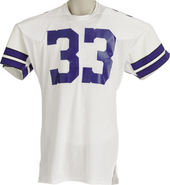 1980s Tony Dorsett Dallas Cowboys Practice-Worn Jersey. White mesh, Lot  #12808