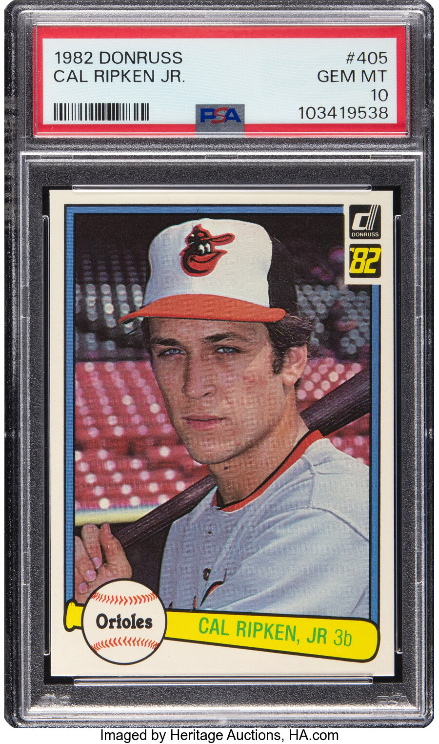 1982 Donruss Cal Ripken Jr. Rookie #405 PSA Gem Mint 10