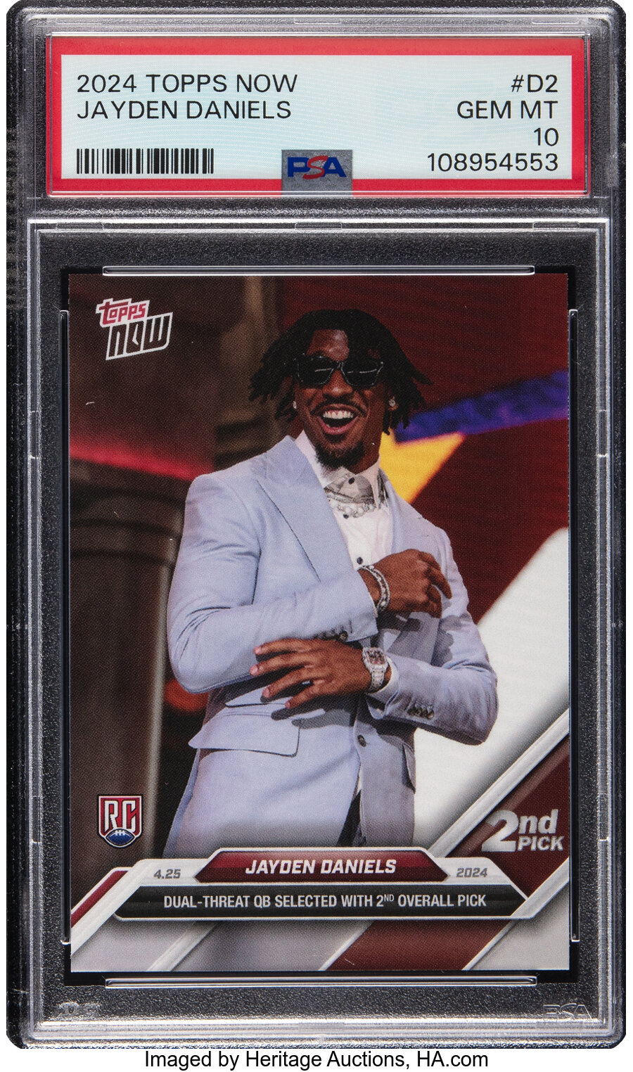 2024 Topps Now Jayden Daniels #D2 PSA Gem Mint 10