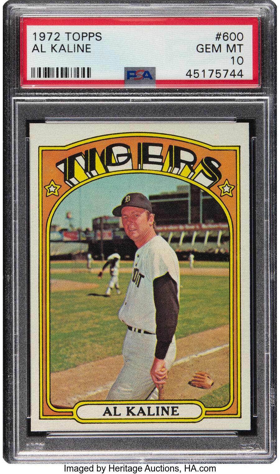 1972 Topps Al Kaline #600 PSA Gem Mint 10