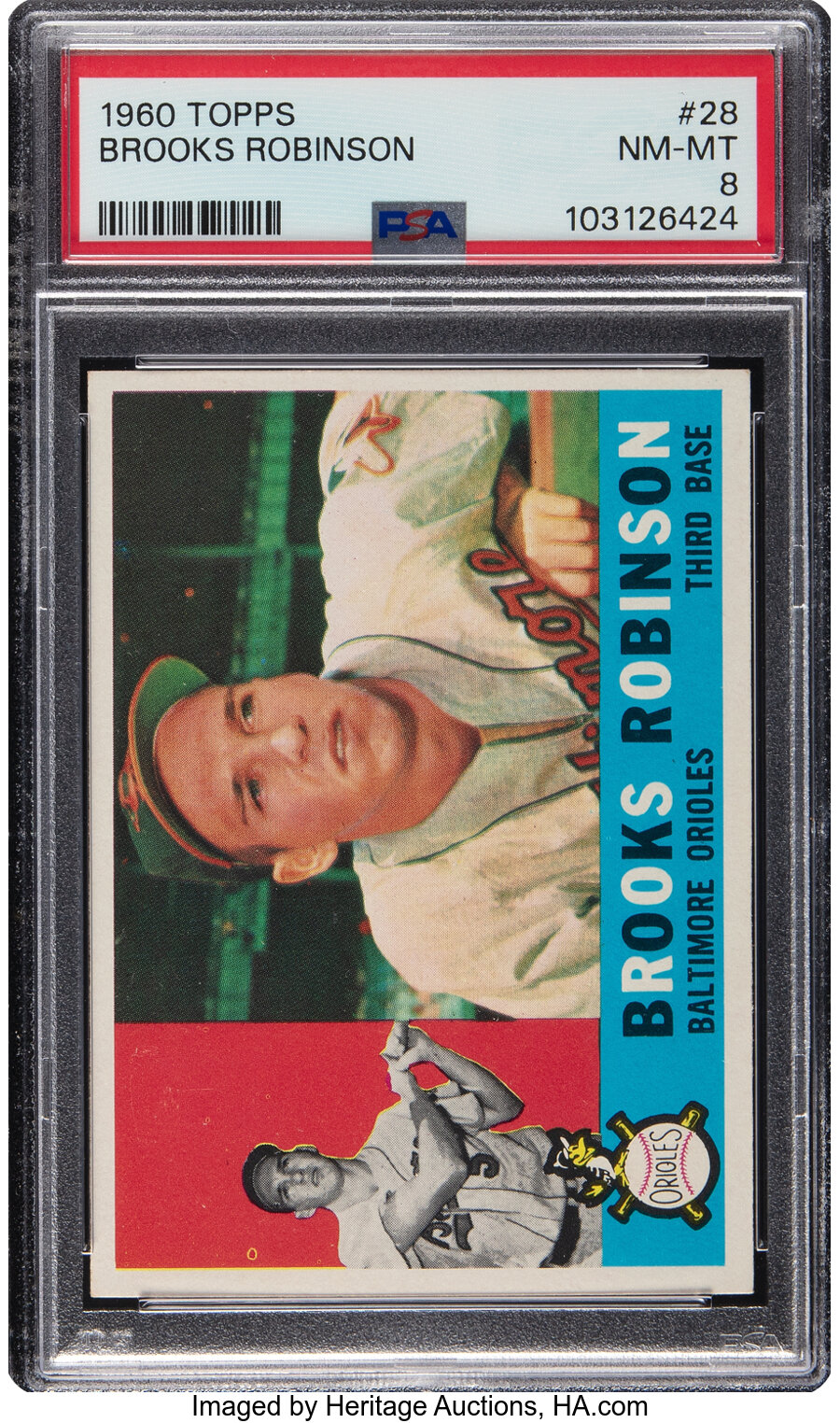 1960 Topps Brooks Robinson #28 PSA NM-MT 8