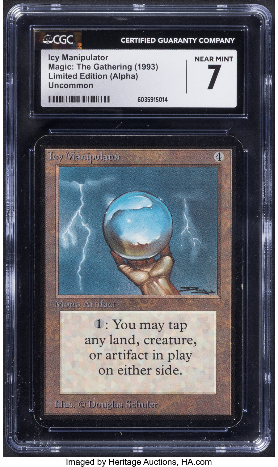 Magic: The Gathering Icy Manipulator Limited Edition (Alpha) CGC Trading Card Game Near Mint 7 (Wizards of the Coast, 1993) Un
