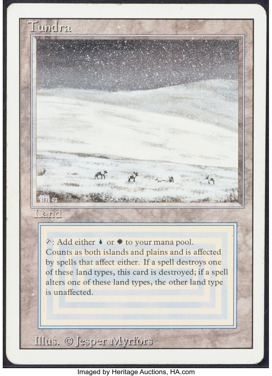 Magic: The Gathering Tundra Revised Edition Raw Card (Wizards of the Coast, 1994) Condition: EX/NM