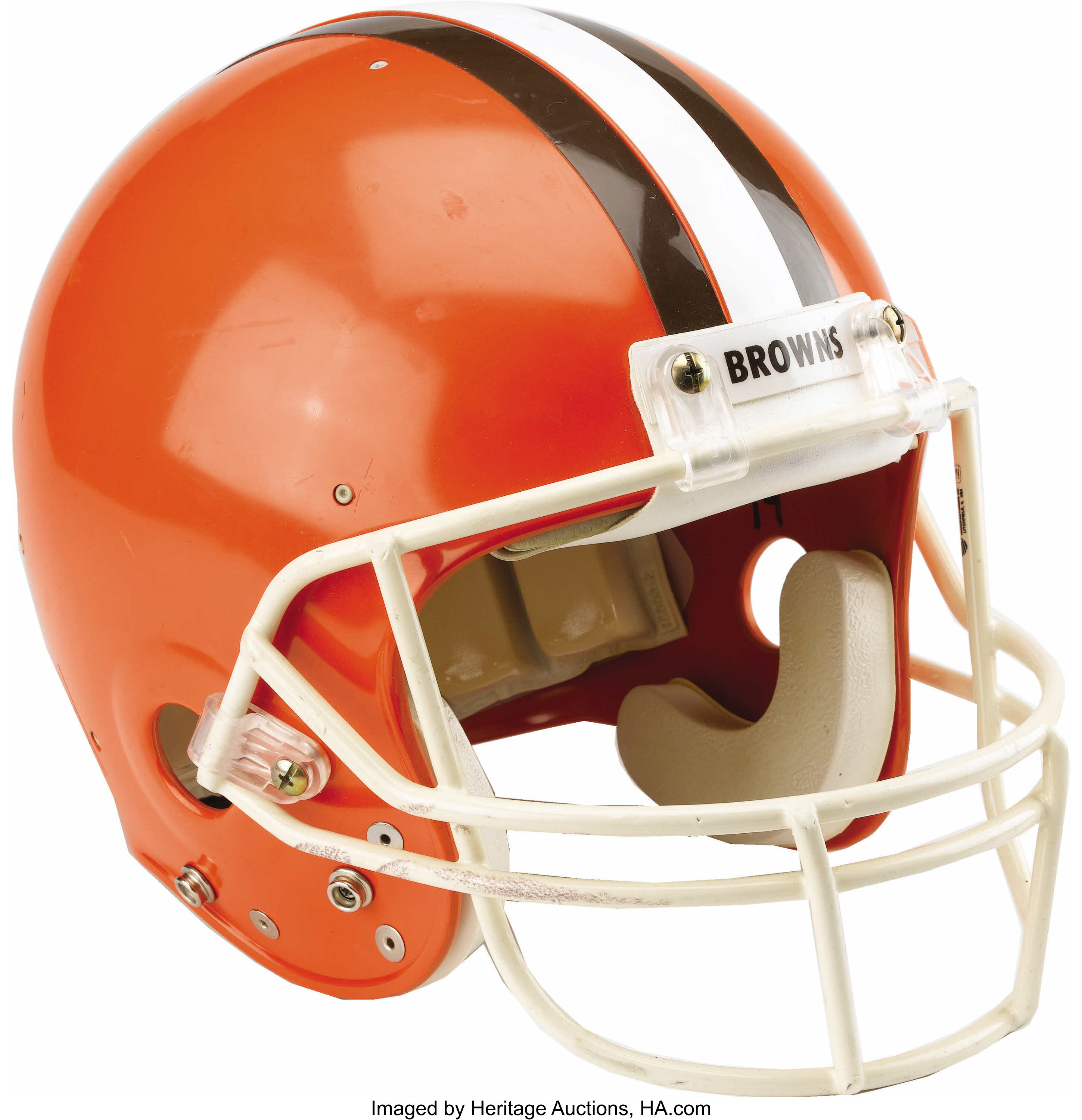 cleveland browns game used helmet