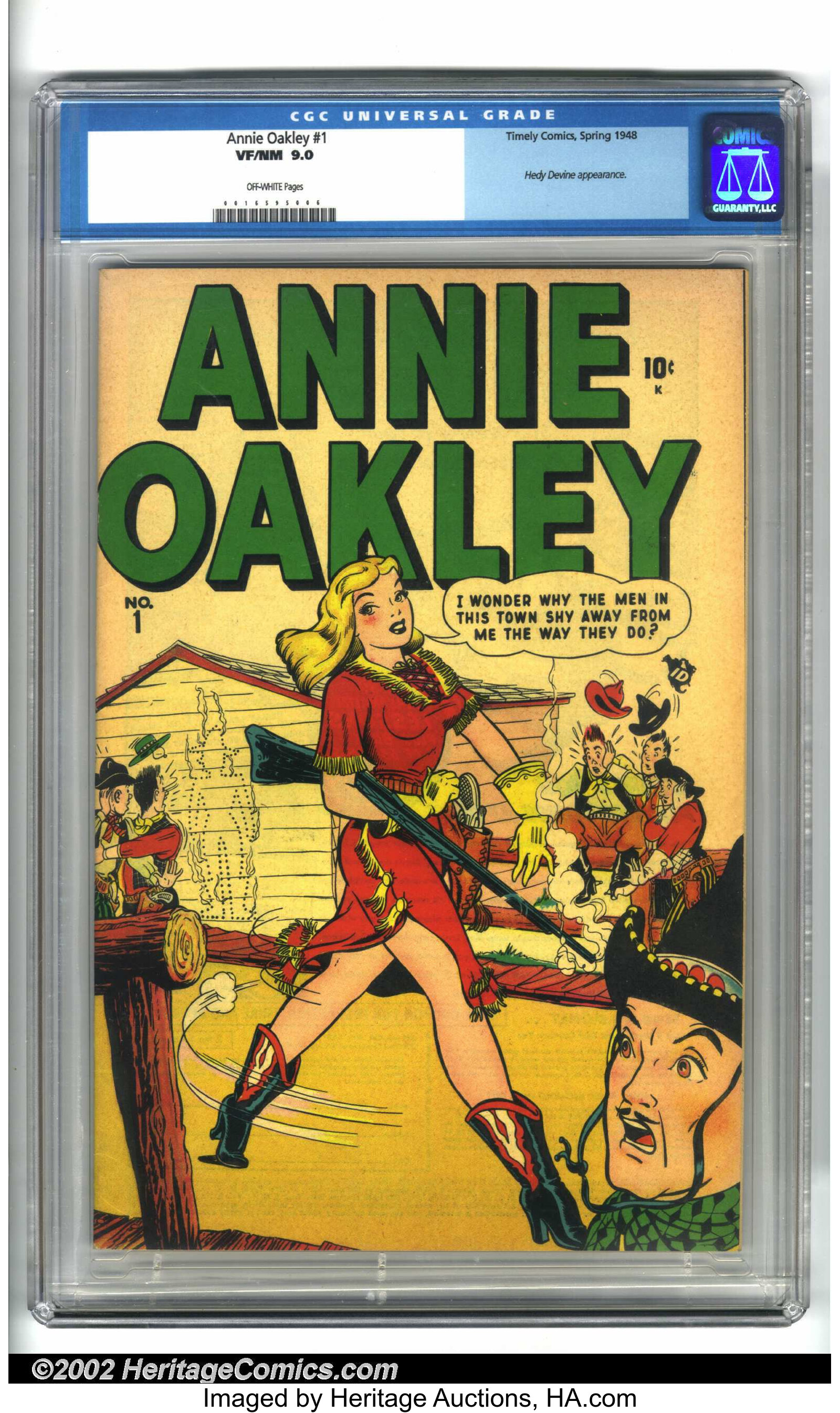 Annie Oakley #1 (Timely, 1948). A very scarce early Timely western, | Lot  #6004 | Heritage Auctions