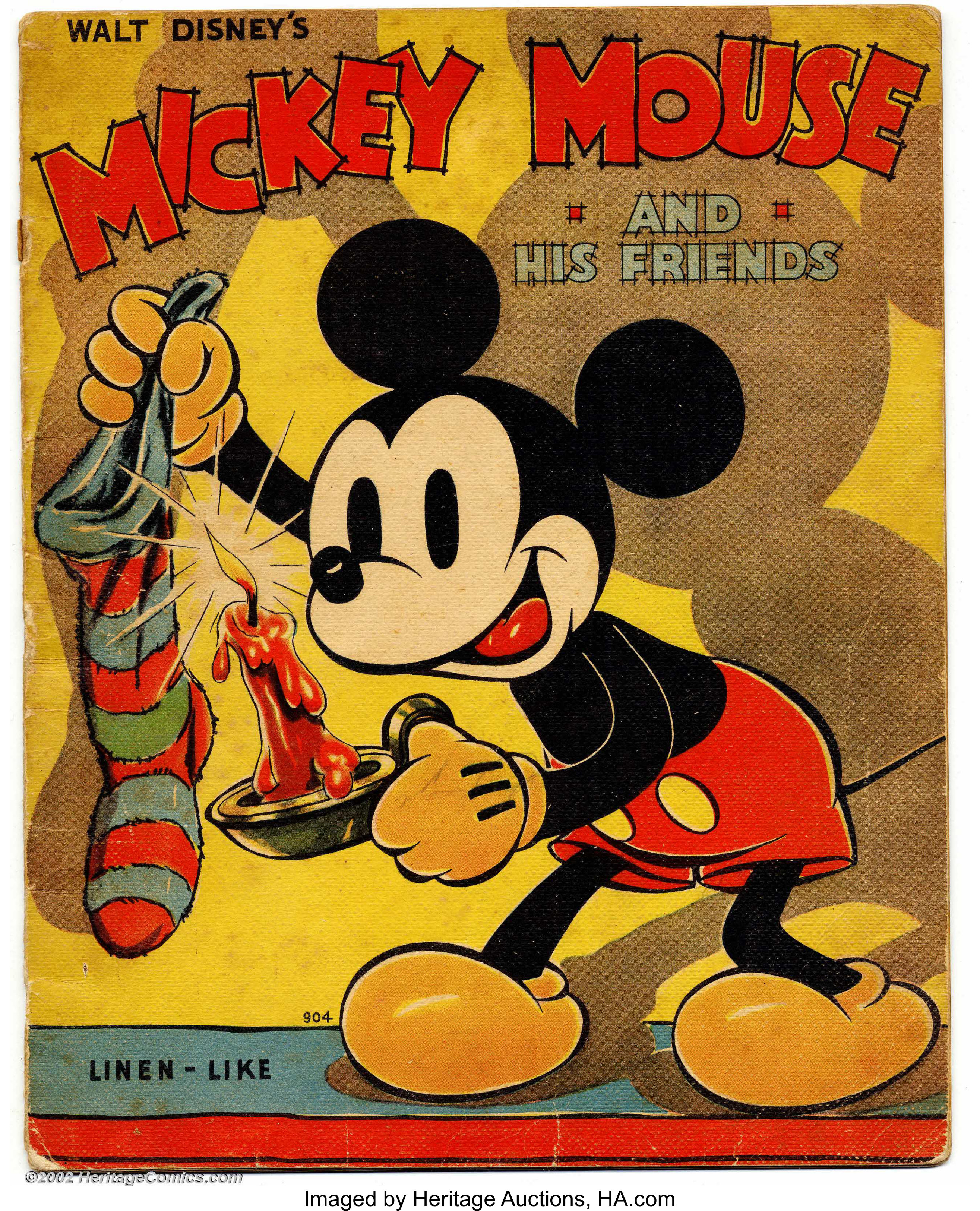 (Whitman, and Lot 1936). | of is #6291 Auctions | Mickey Mouse Mickey Heritage Friends one Mouse his