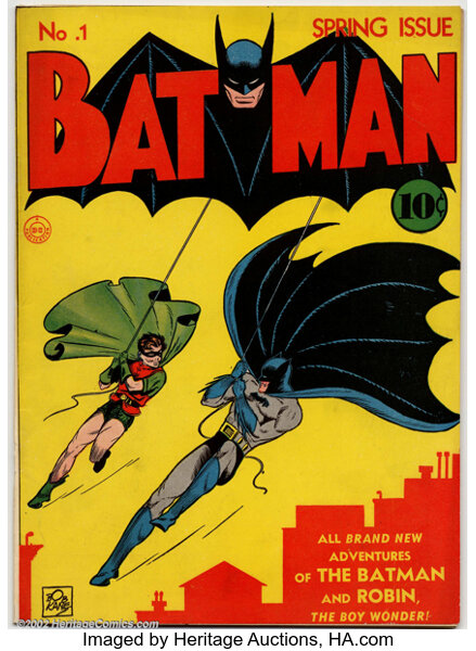Golden Age (1938-1955):Superhero, Batman #1 (DC, 1940). One of the most desirable comics printed during the Golden Age, Batman #1 has had so much exposure...