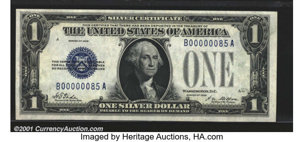 1928 Silver Dollar Certificate Funnyback Vf Govmint Com