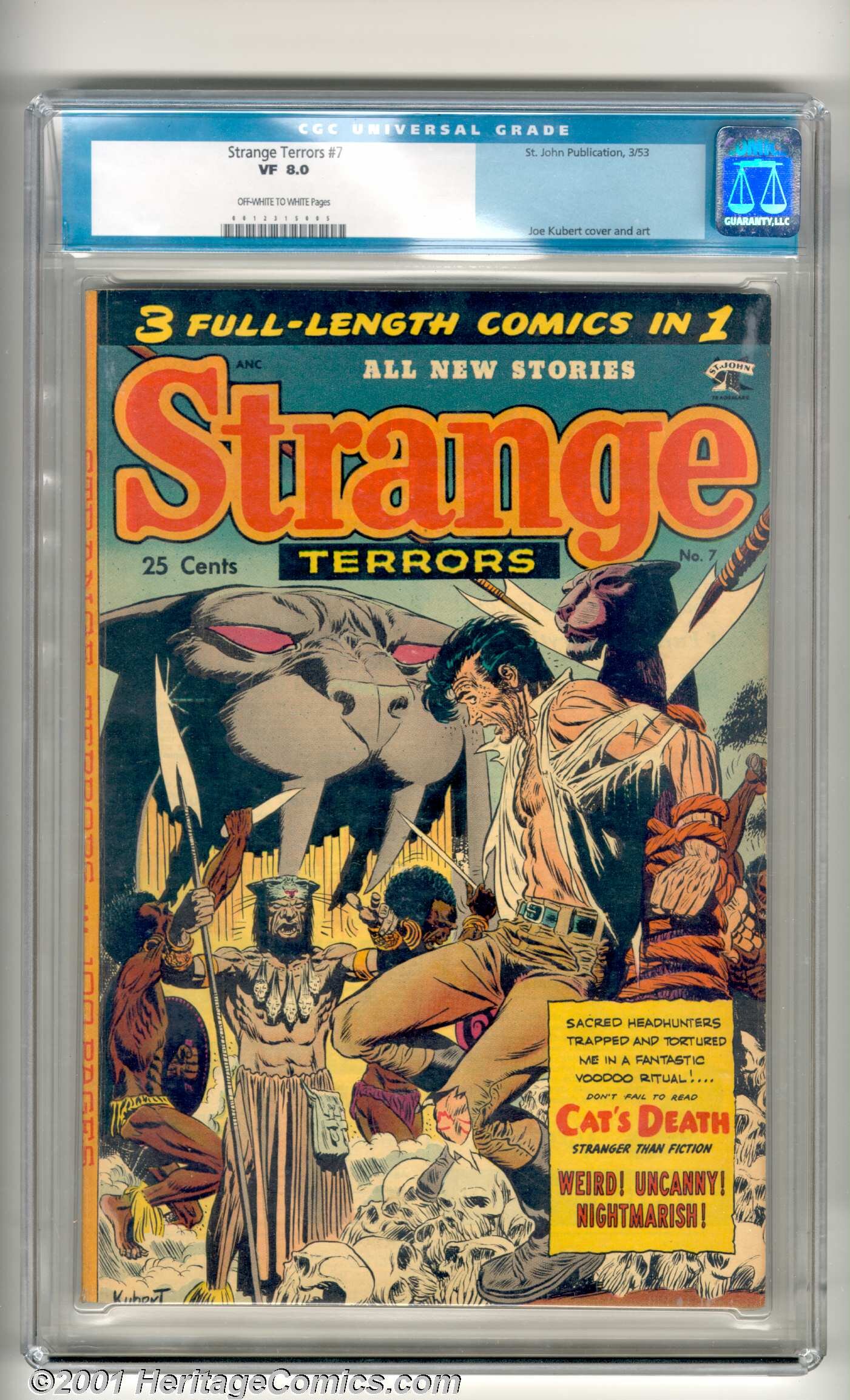 Strange Terrors #7 (St. John, 1953). A 100-page giant issue with an | Lot  #5333 | Heritage Auctions