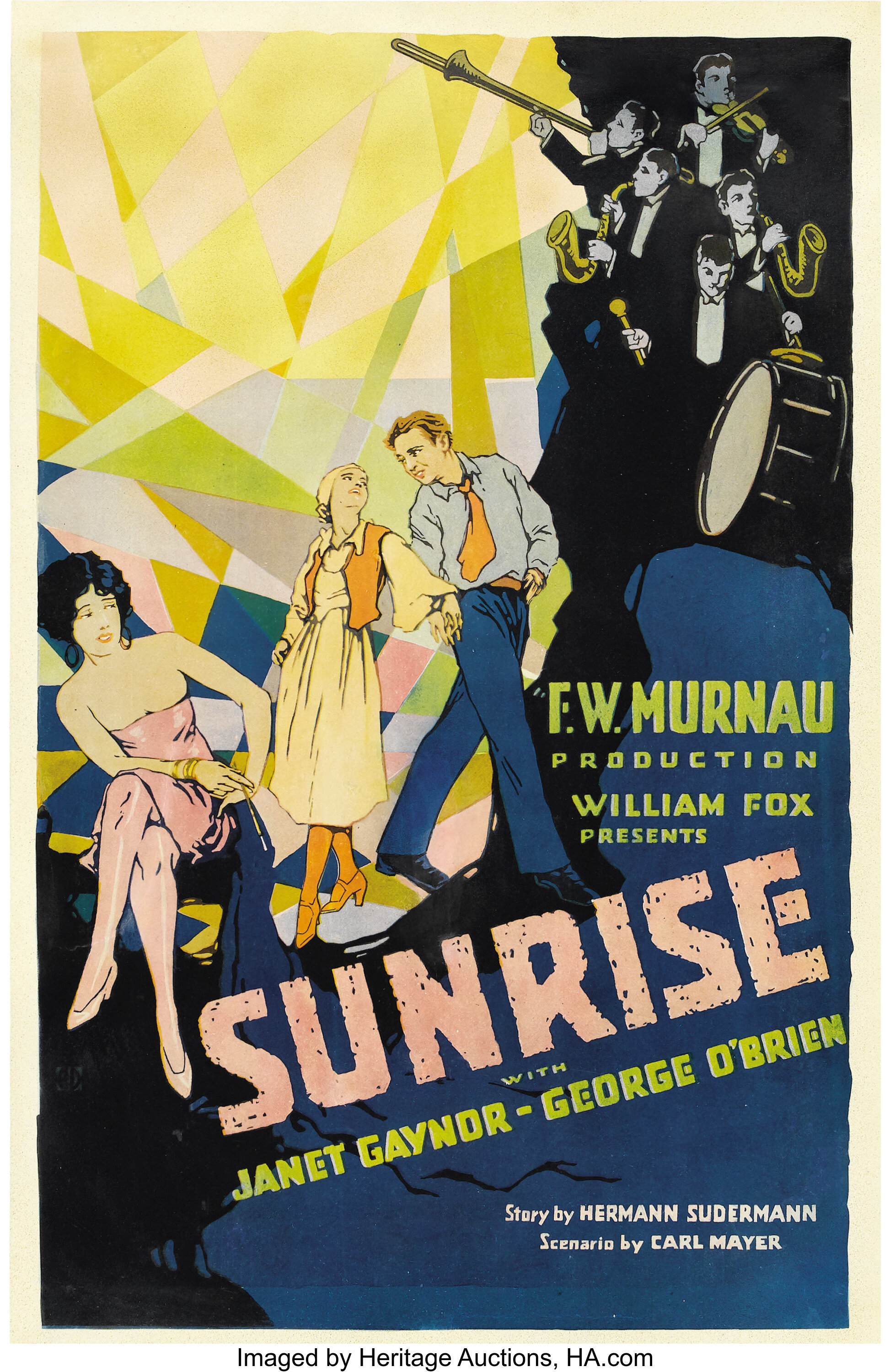 Sunrise (Fox, 1927). Window Card (14