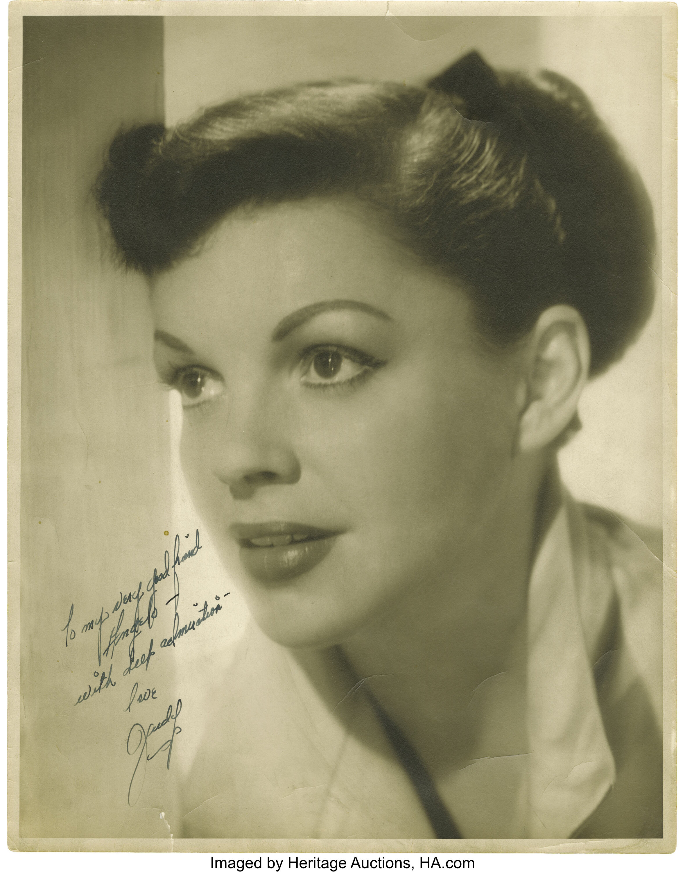 Judy Garland Publicity Still (MGM, 1950s) Autographed (11