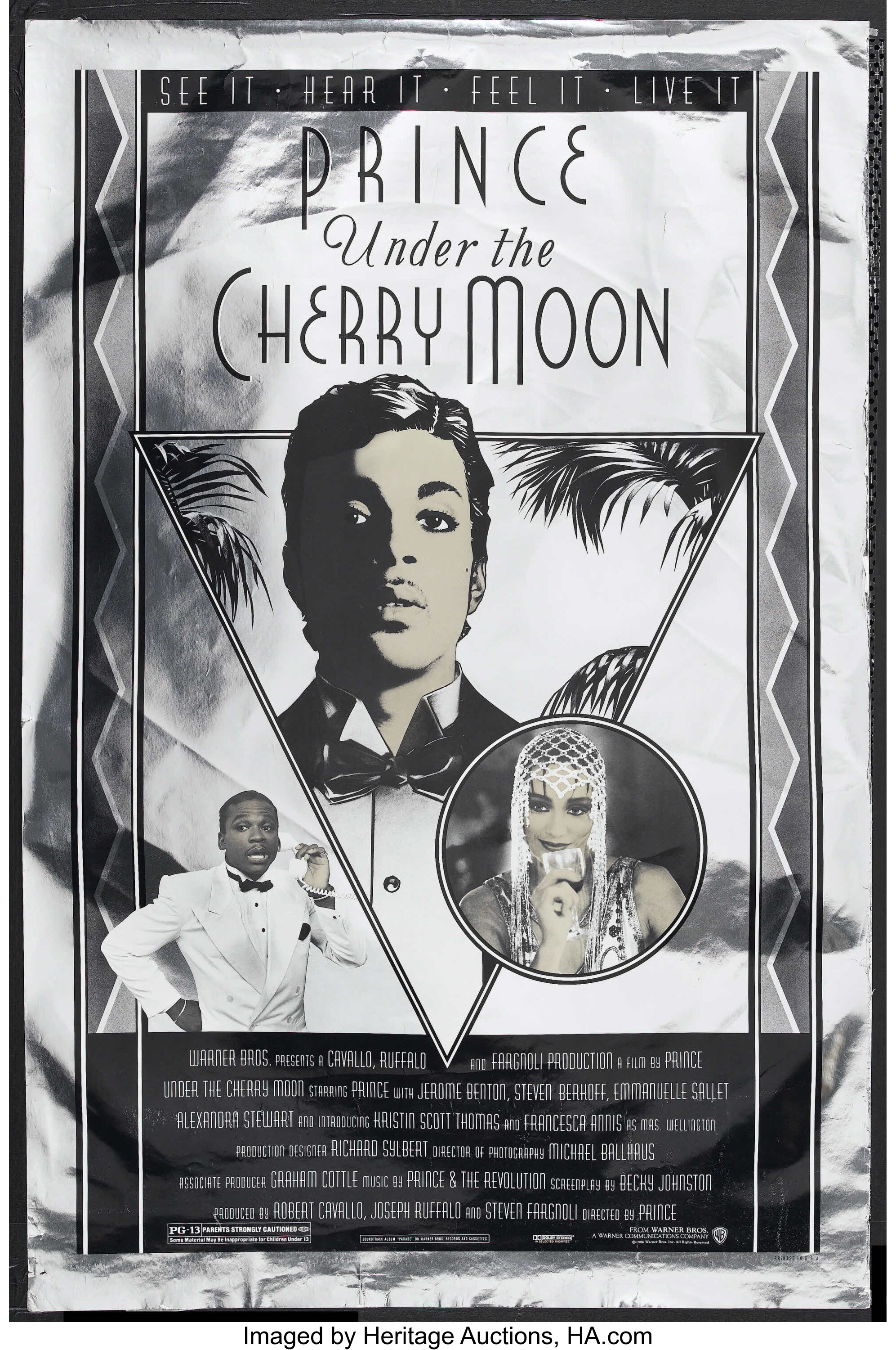 Under The Cherry Moon Warner Brothers 1986 One Sheet 27 X Lot Heritage Auctions