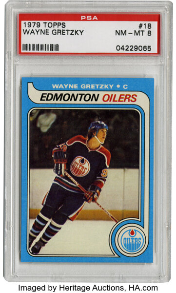 Wayne Gretzky (HOF) 1981 Topps #16 PSA 8 Ice Hockey Card