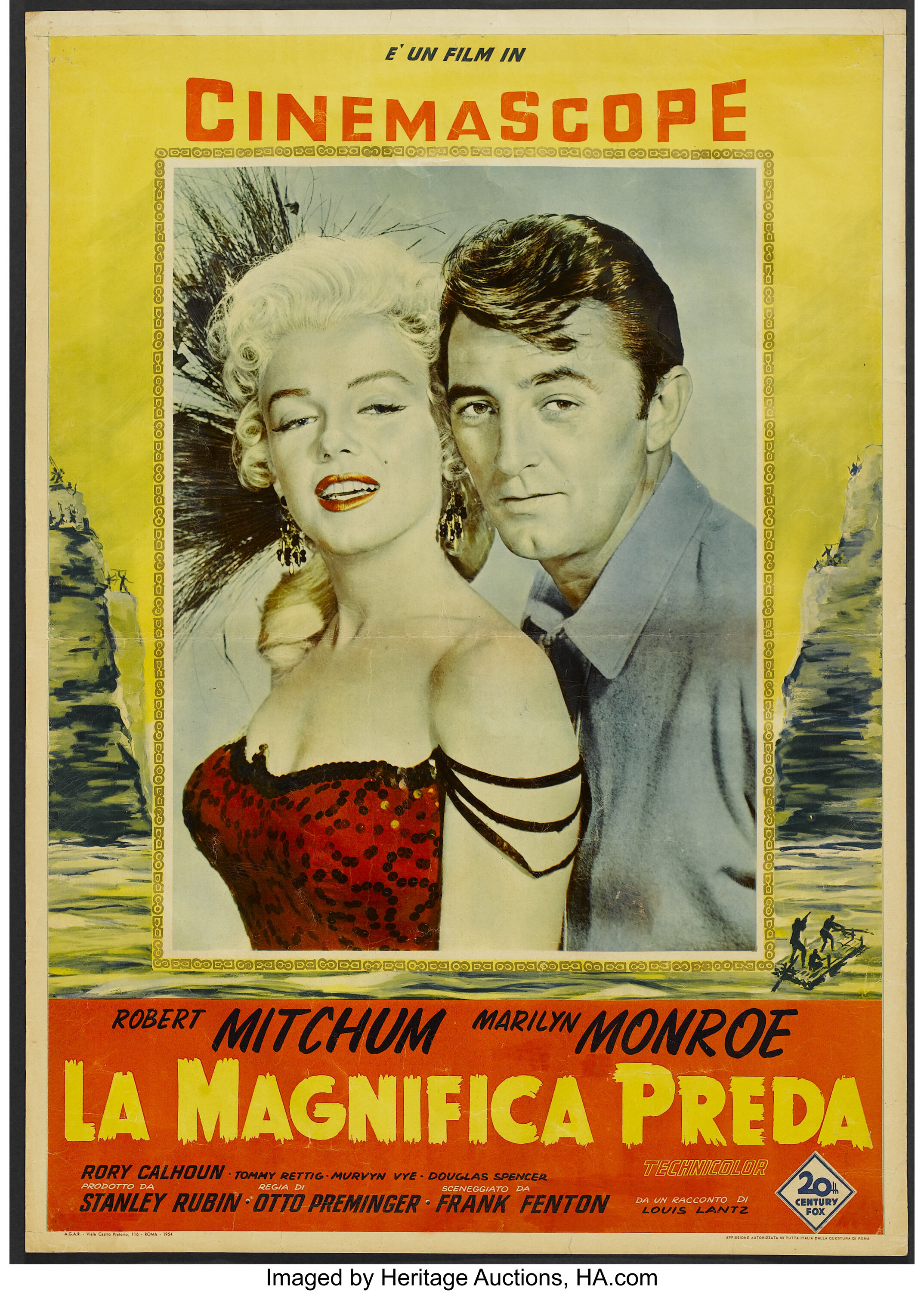 Marilyn Monroe Movie Posters - Marilyn Monroe Italian movie poster River of  No Return