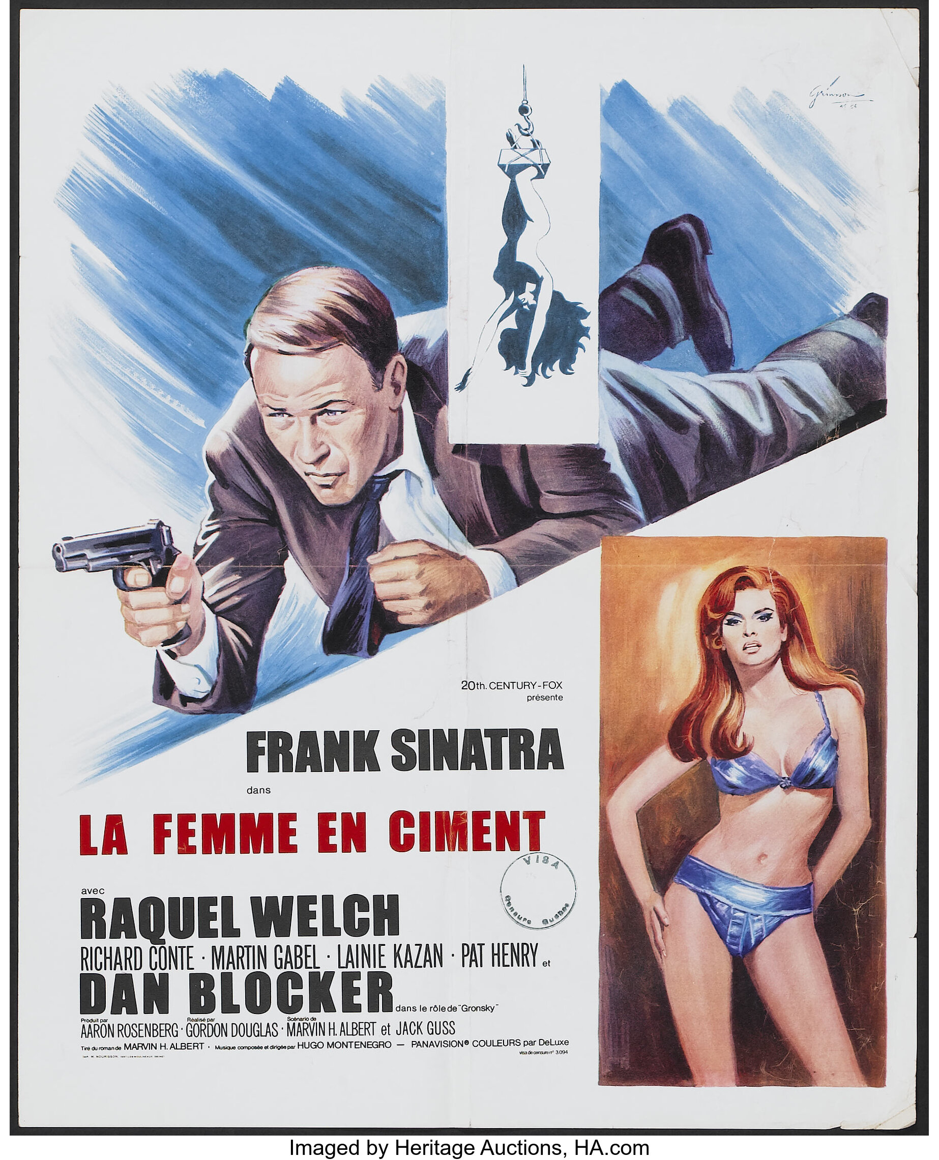 Lady in Cement (20th Century Fox, 1968). French Petite (17.5