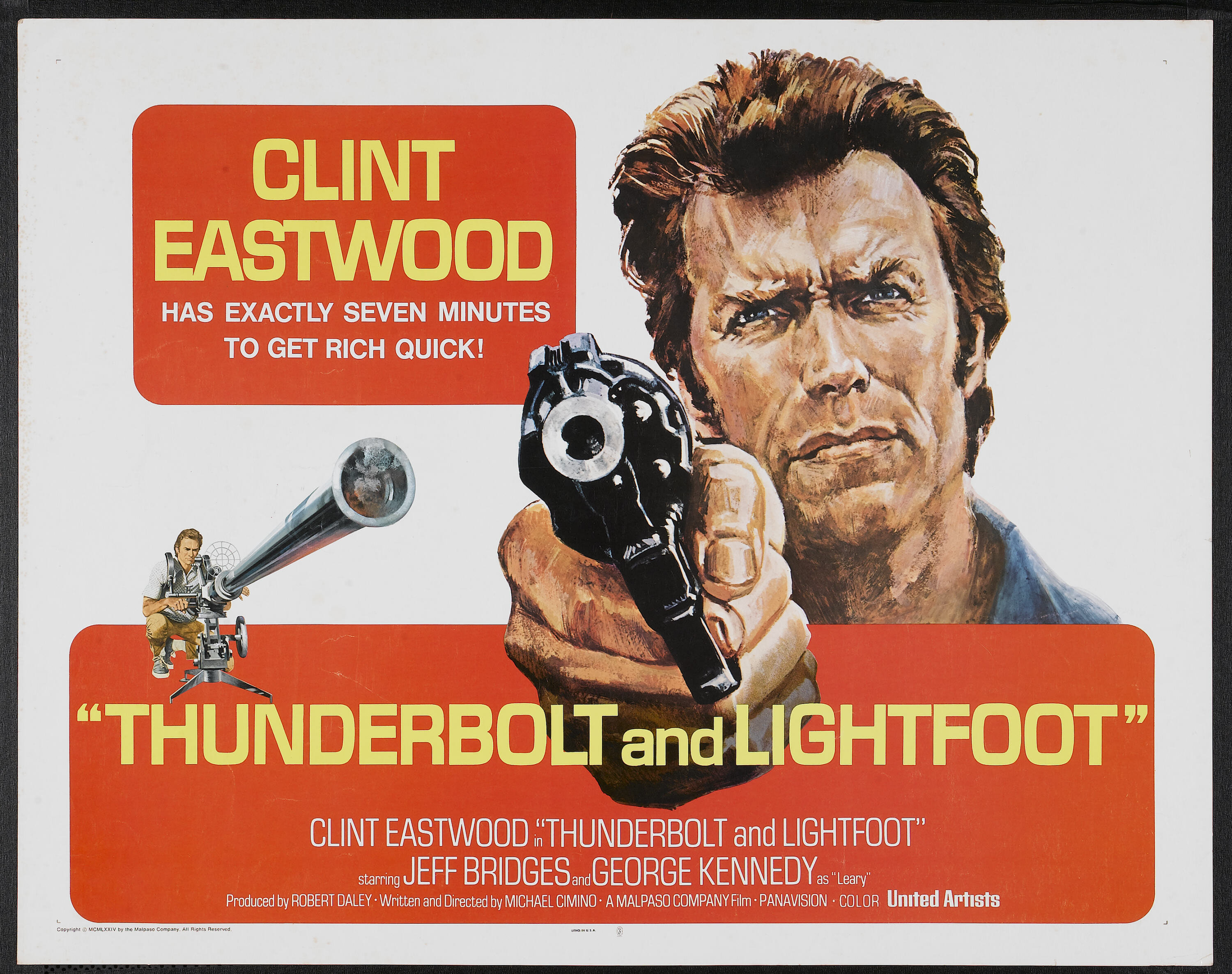 Thunderbolt and Lightfoot (United Artists, 1974). Half Sheet (22