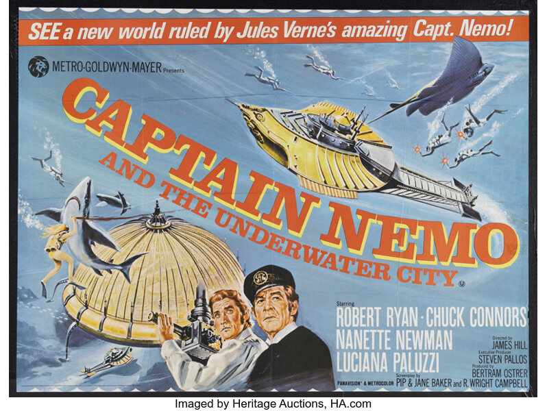 Captain Nemo And The Underwater City Mgm 1969 British Quad 30 Lot Heritage Auctions