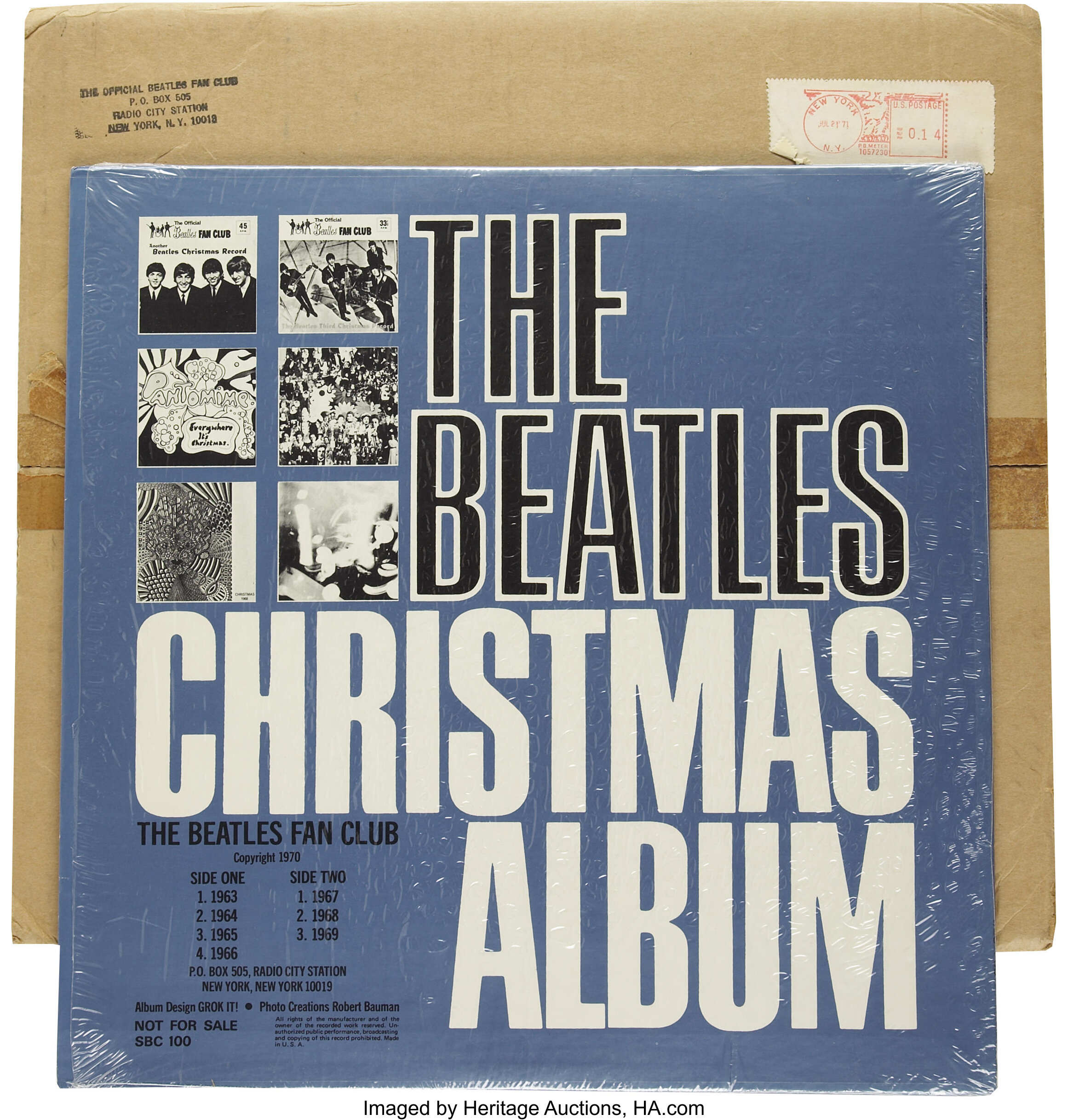 The Beatles Christmas Album Fan Club LP w/Mailer (Apple SBC-100