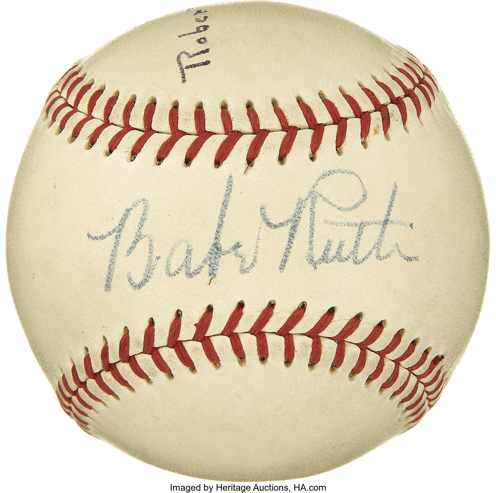 Lot Detail - Early 1940's Babe Ruth Single Signed OAL (Harridge