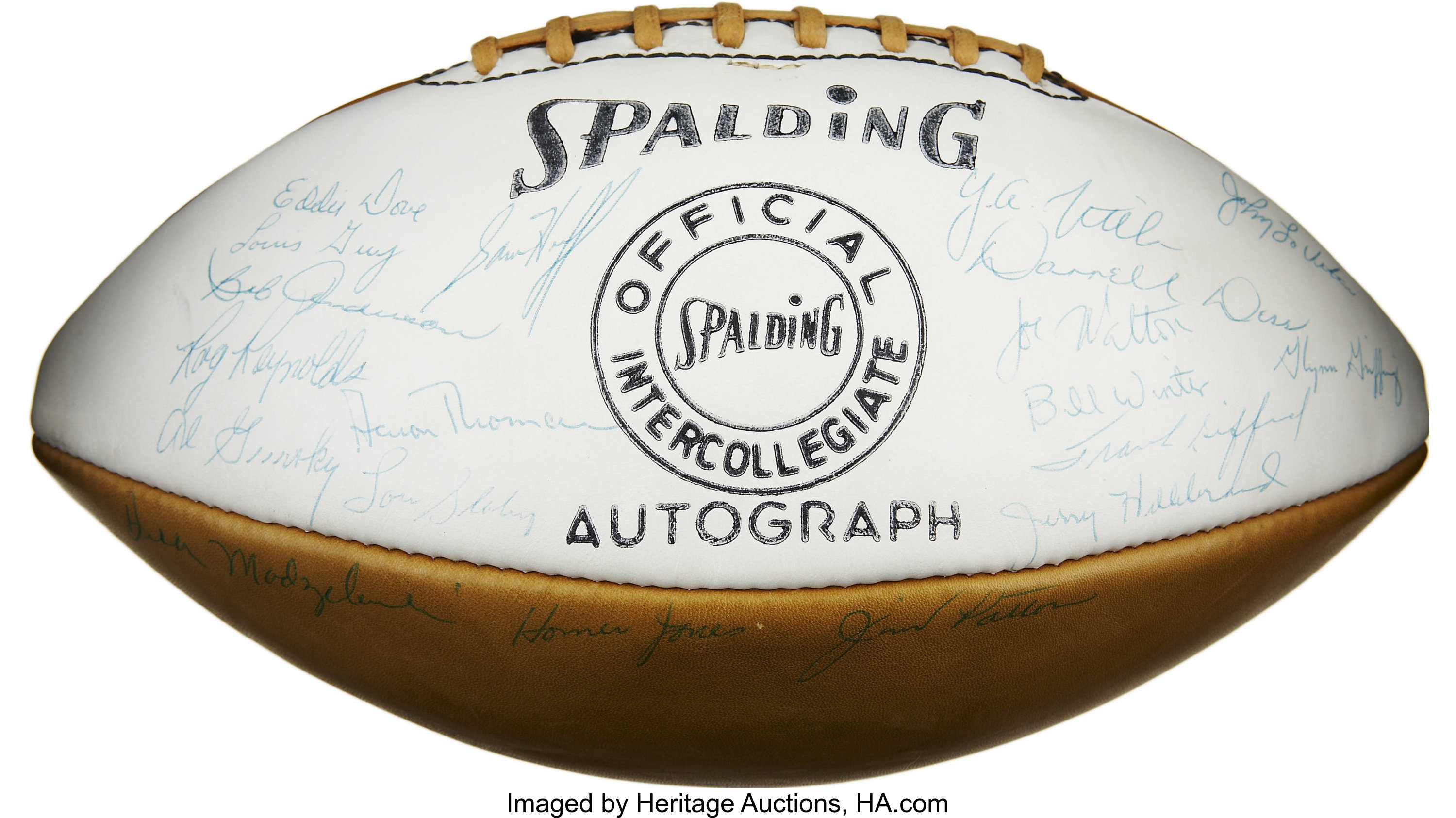 1963 New York Giants Team Signed Football. Absolutely glorious