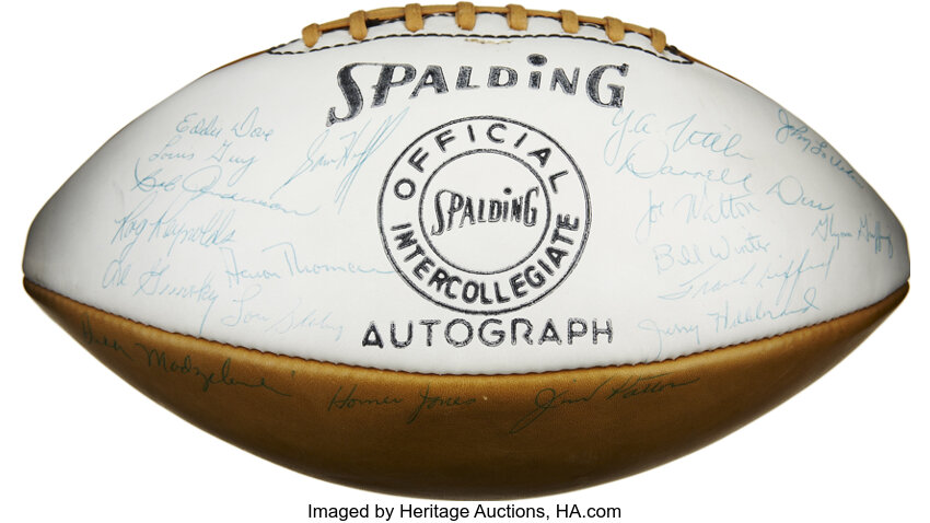 giants autographed football