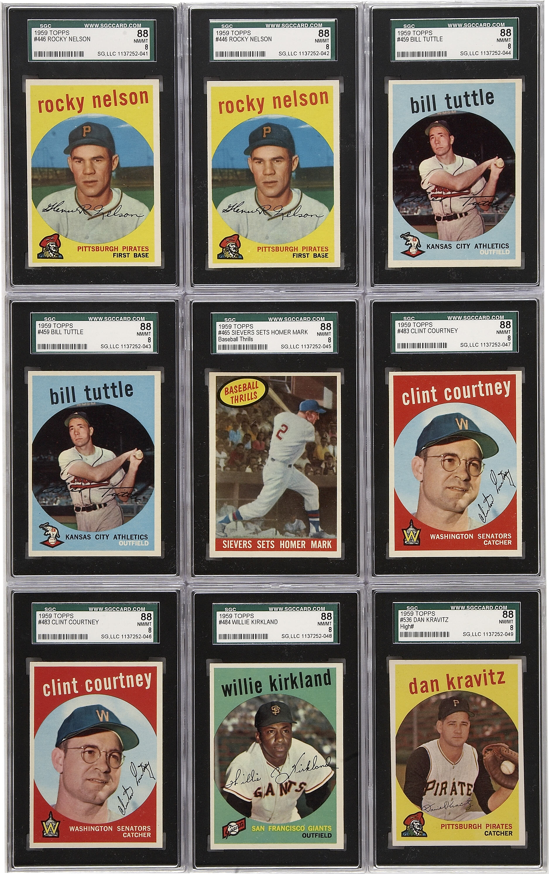 SGC 3 1959 Topps San Francisco Giants