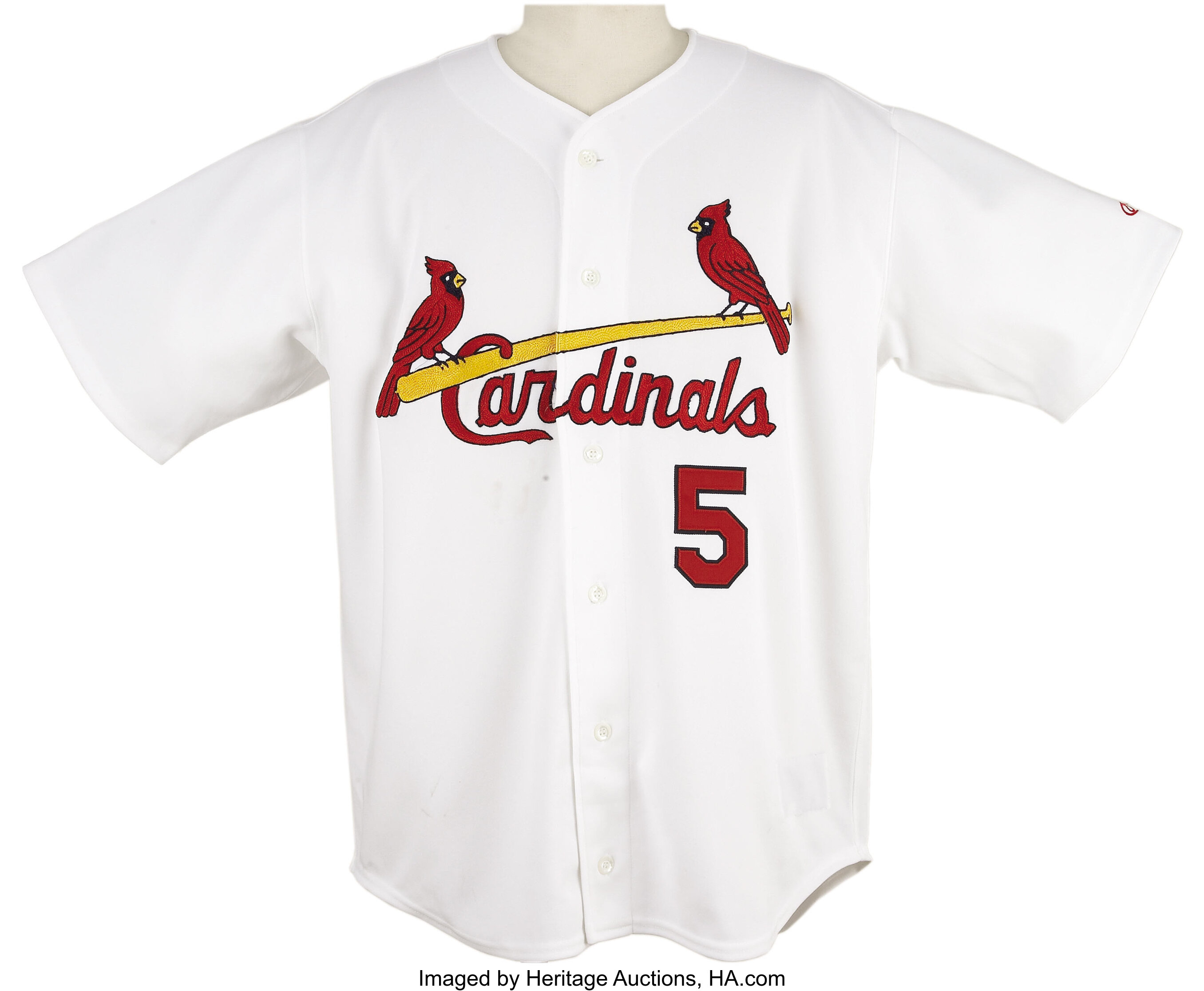 2001 Albert Pujols Game Worn St. Louis Cardinals Rookie Jersey. , Lot  #81949