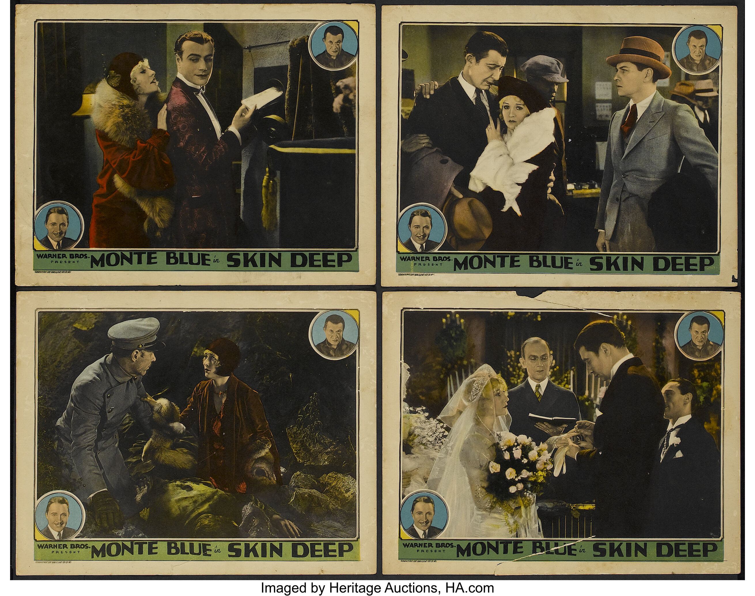 Skin Deep Warner Brothers 1929 Lobby Cards 4 11 X 14 Lot 54324 Heritage Auctions