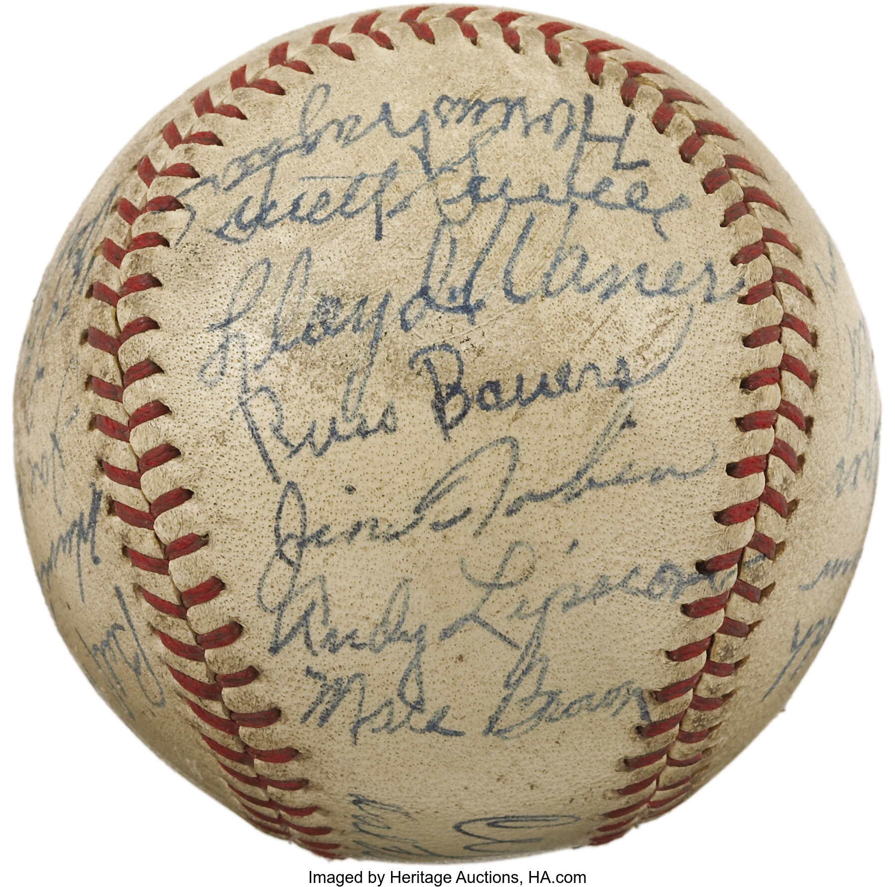 1938 Pittsburgh Pirates Team Signed Baseball with Honus Wagner. The, Lot  #19391