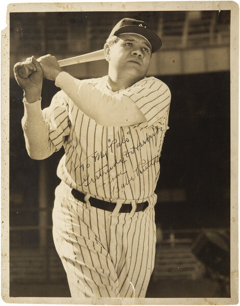 1935 Babe Ruth Double-Signed Check. Those following the memorabilia, Lot  #19023