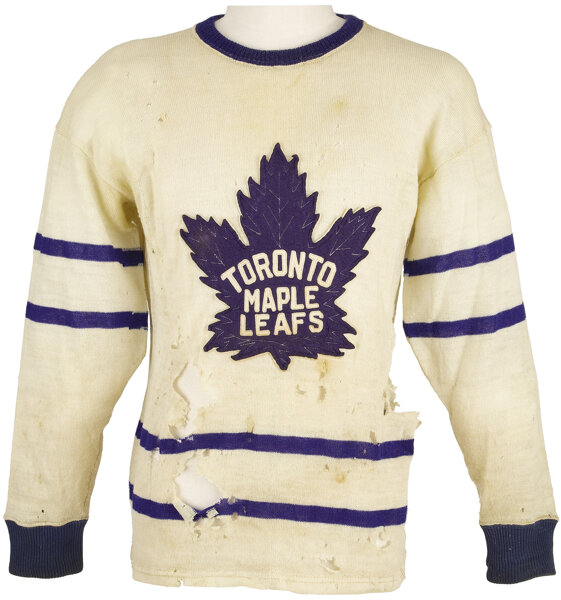 Toronto Maple Leafs Game Used Baseball Jersey 1952 - Game Used Only