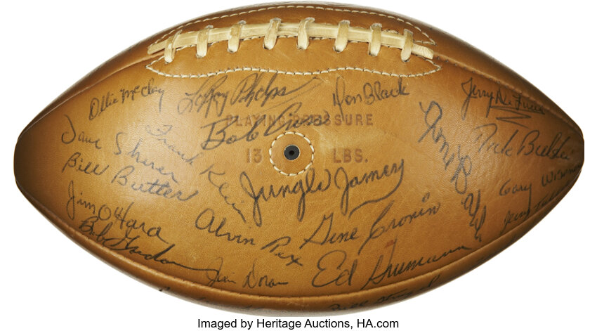 1960 DALLAS COWBOYS Signed Football Photo EDDIE LeBARON