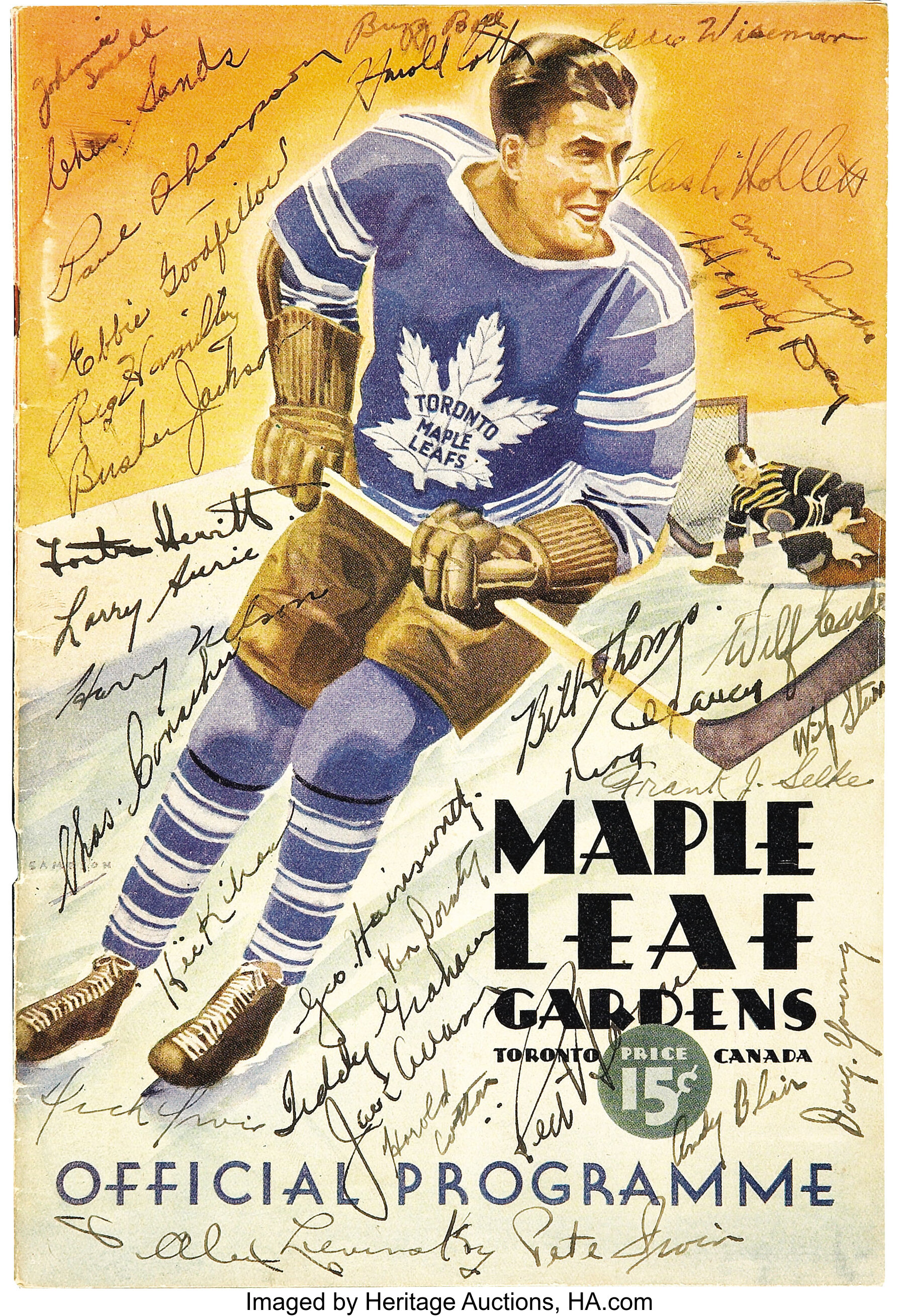 1946 Toronto Huskies 1st Season Program Maple Leafs Gardens VTG Basket –  Glory Days Sports